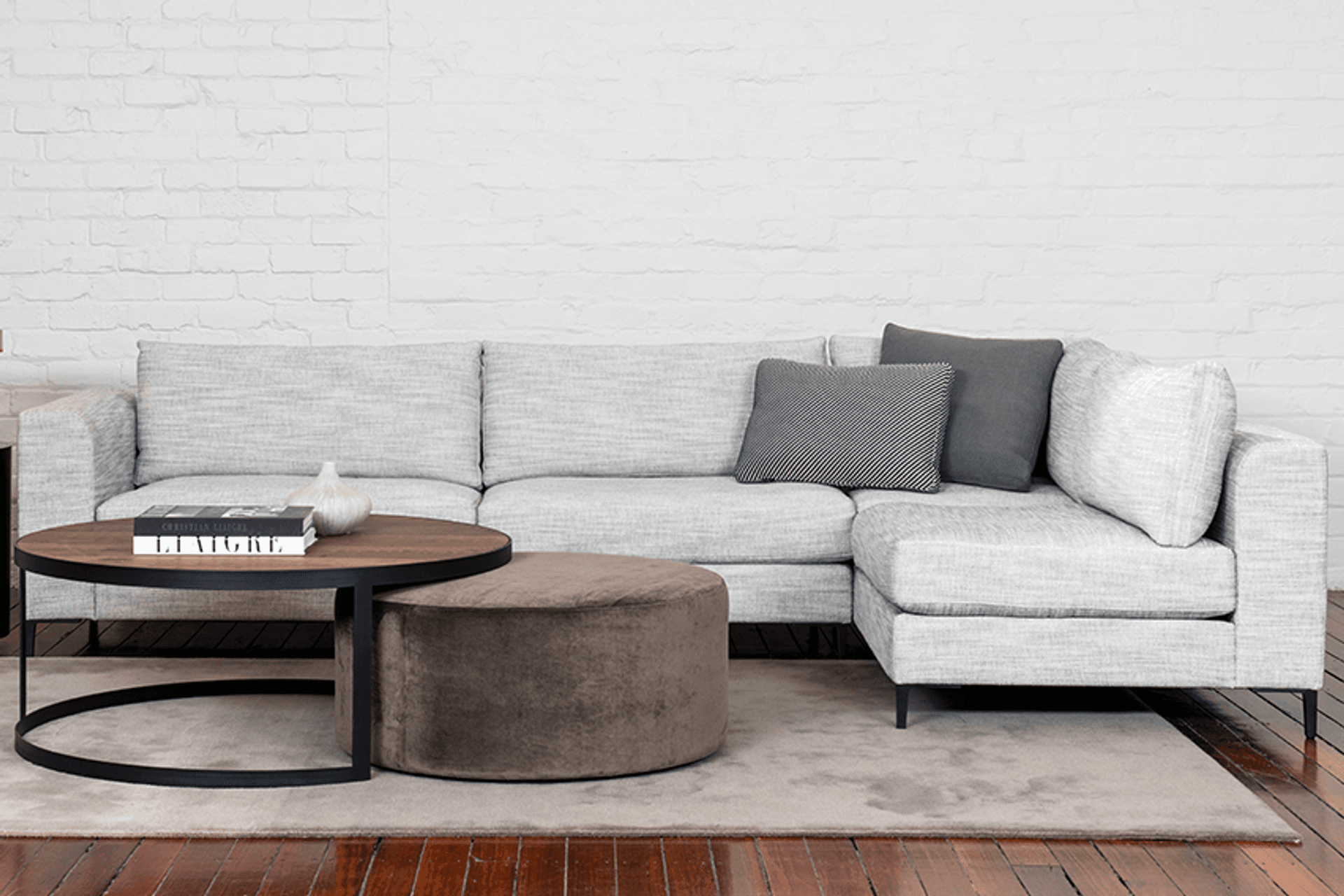 Nazare is a highly tailored sectional sofa with luxurious feather-infused cushioning to provide a soft, relaxed seating experience in sophisticated contemporary surroundings.