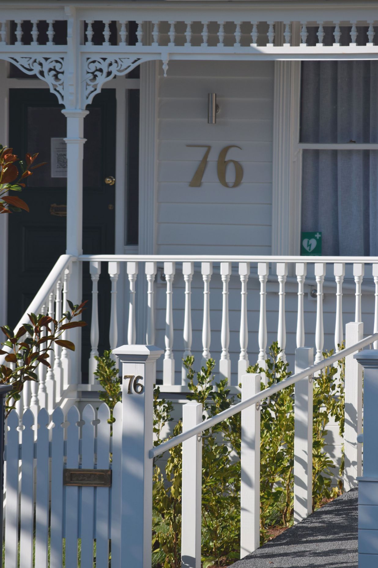 The door frame was widened to allow for wheelchair access, just one of many alterations made to transform the house into a commercial property.