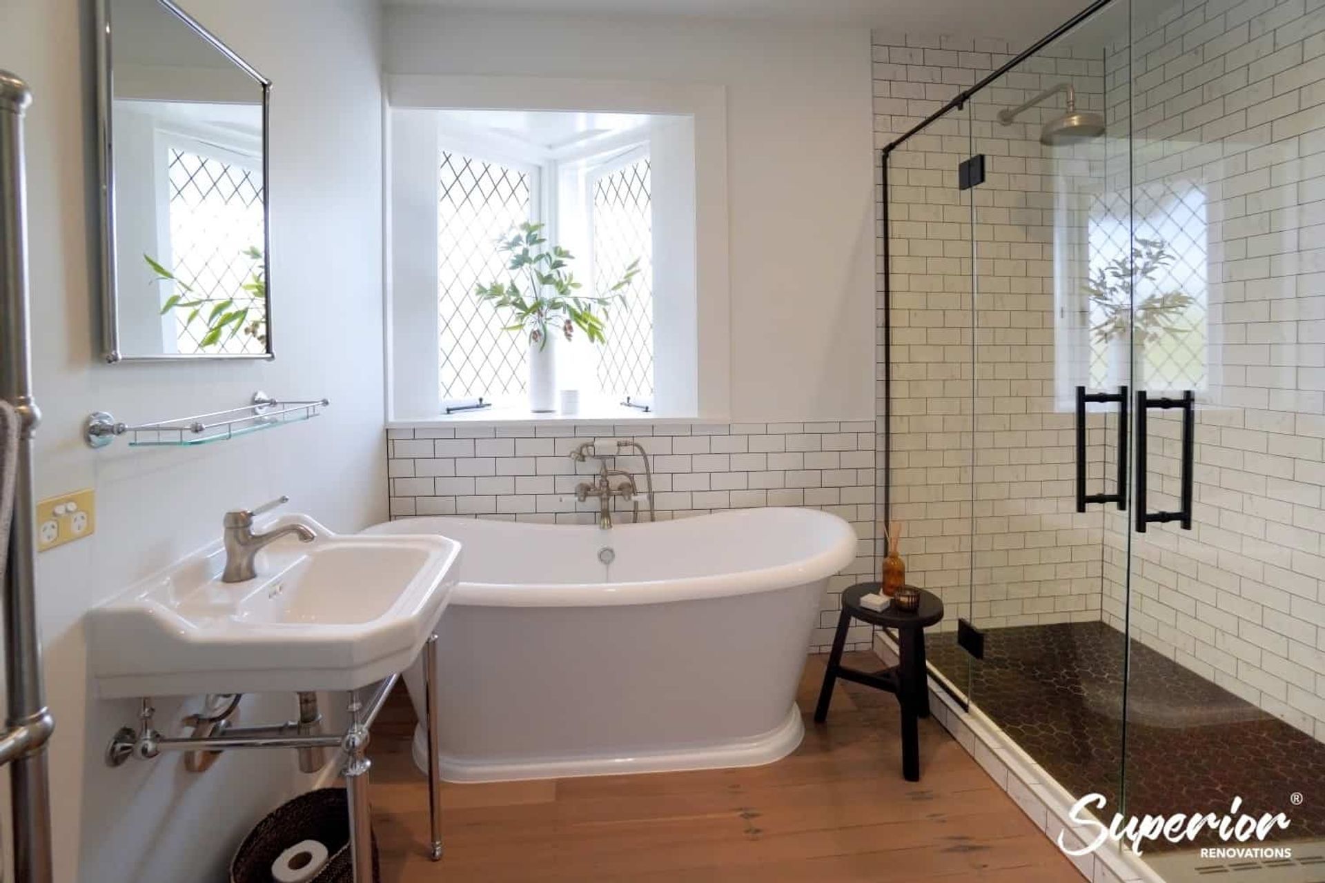Vintage Bathroom renovation for a Greenhithe Bangalow