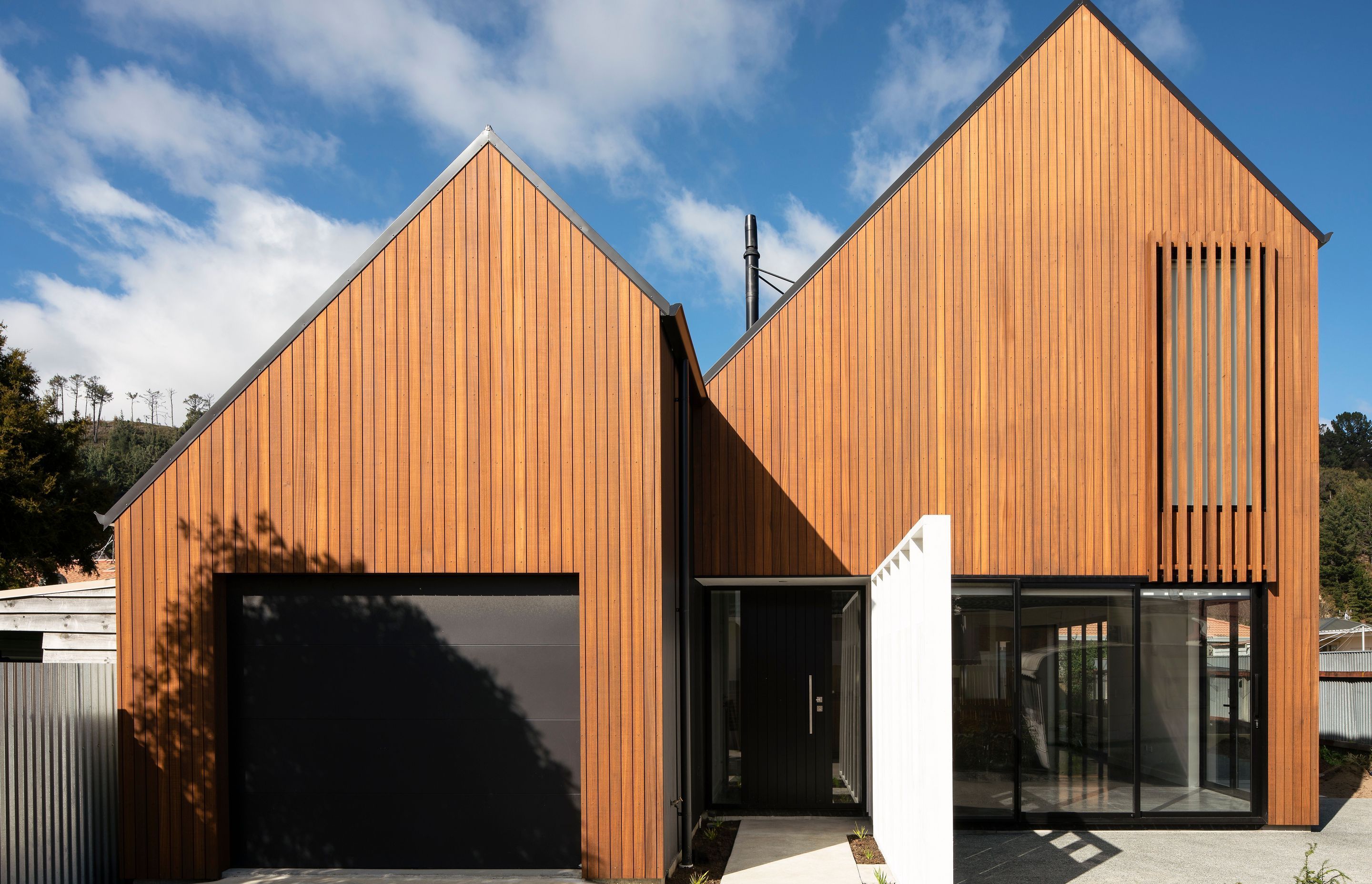 Truwood's striking colour and sleek profile make it ideal for architectural builds.