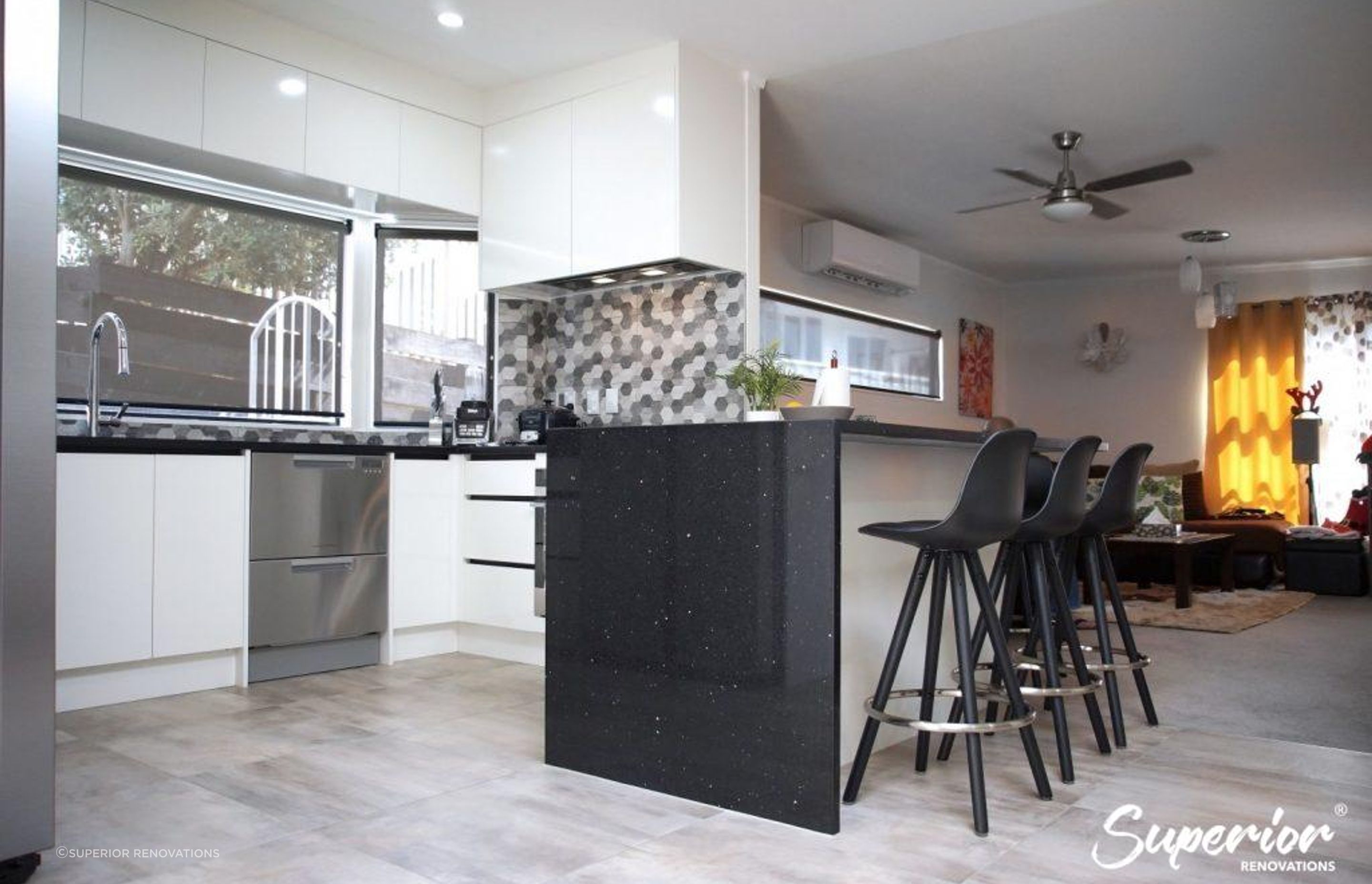 Tiled Flooring kitchen Renovation in Bucklands Beach