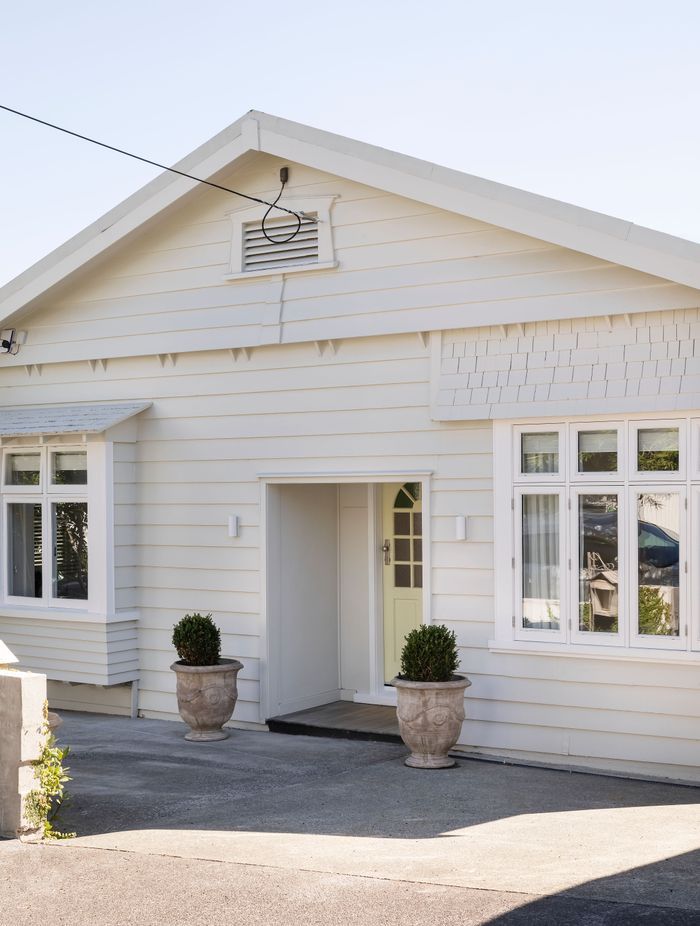 The Grey Lynn villa's original façade has been lovingly preserved. Photo: David Straight