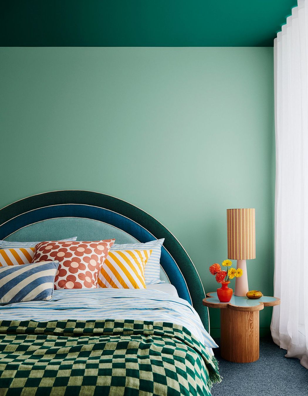 Image supplied by Dulux and features Dulux Diorite &amp; Pharaoh's Gem. Styling: Bree Leech, Photography: Lisa Cohen.