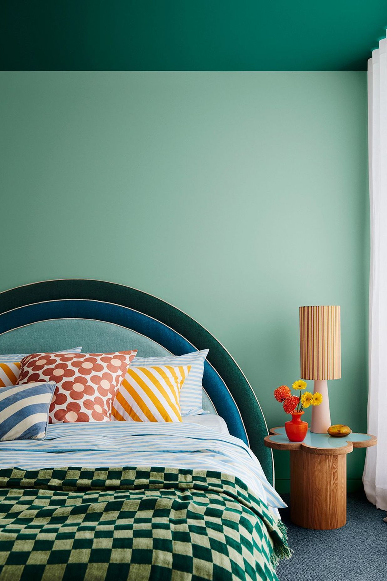 Image supplied by Dulux and features Dulux Diorite &amp; Pharaoh's Gem. Styling: Bree Leech, Photography: Lisa Cohen.