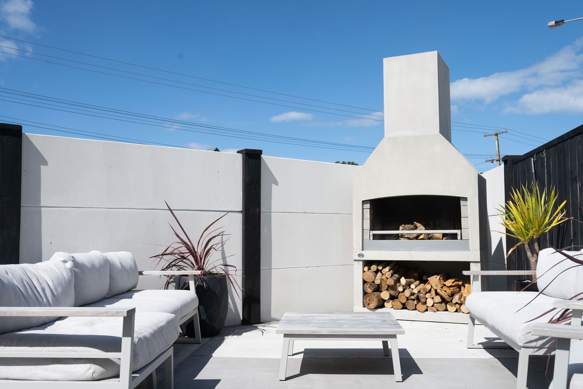 Many outdoor fireplaces can also be used as outdoor cooking stations