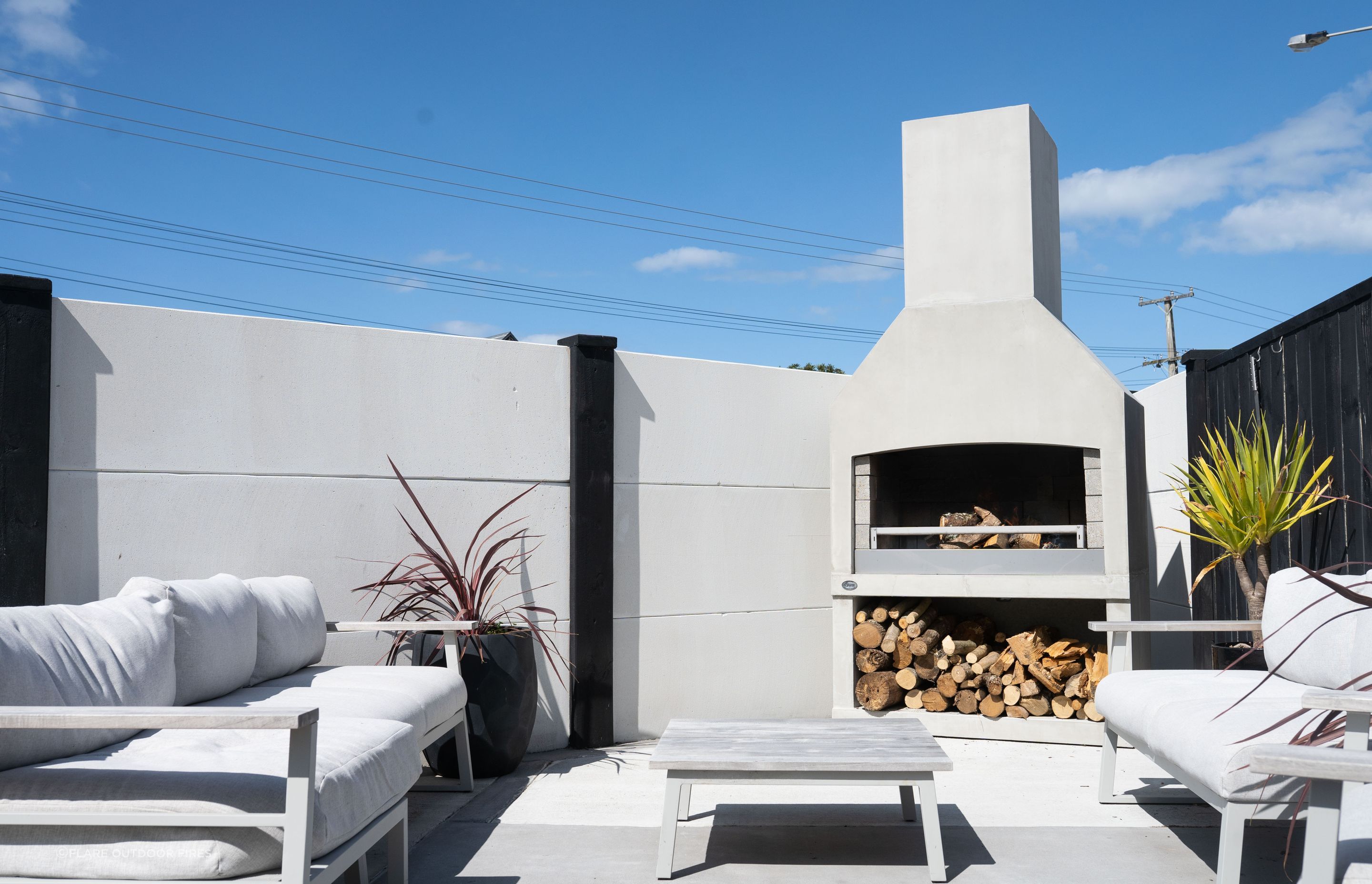 Many outdoor fireplaces can also be used as outdoor cooking stations