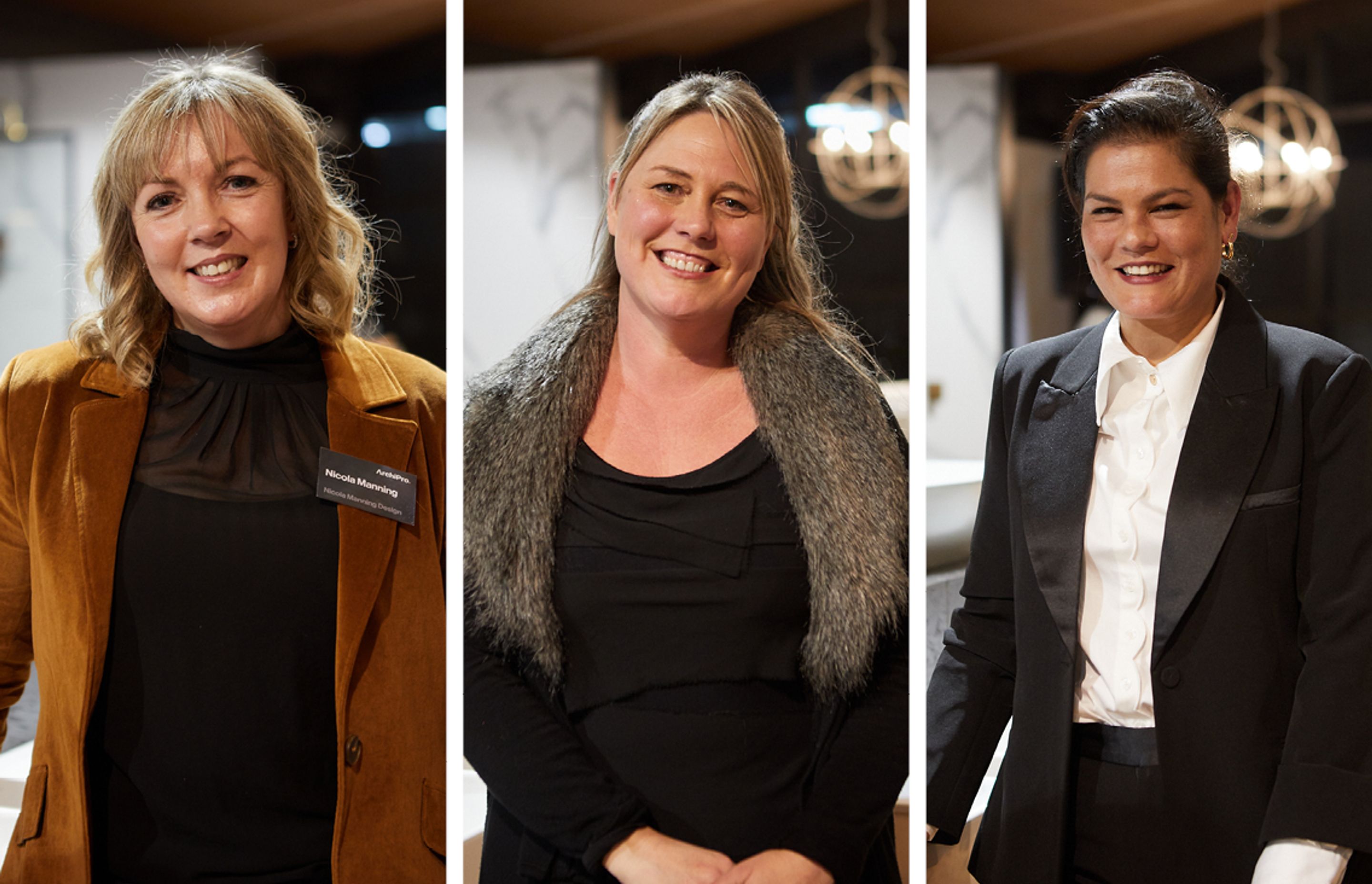 From left: Designers Nicola Manning, Natalie Du Bois and Janice Kumar-Ward shared their insights into the latest trends in bathrooms and bathroom design.