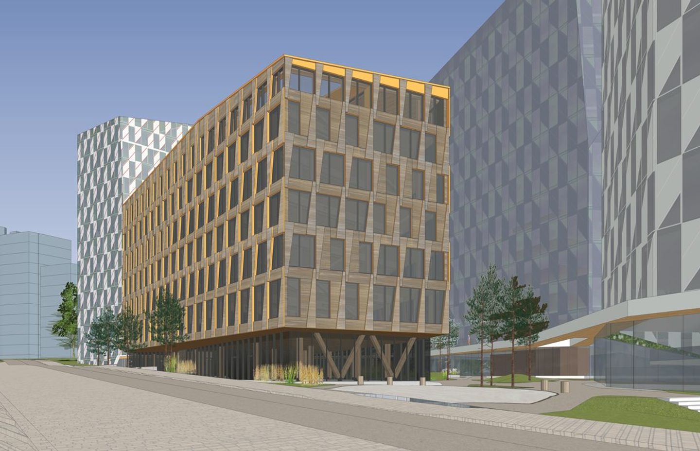 SketchUp model scene of the Valle Wood project