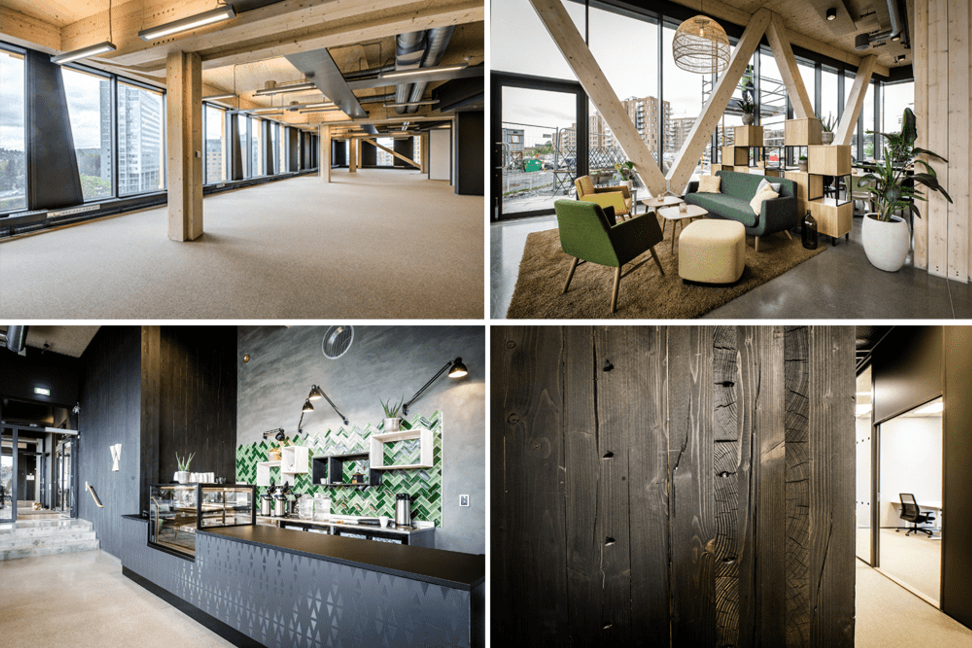 Interiors at the Valle Wood project