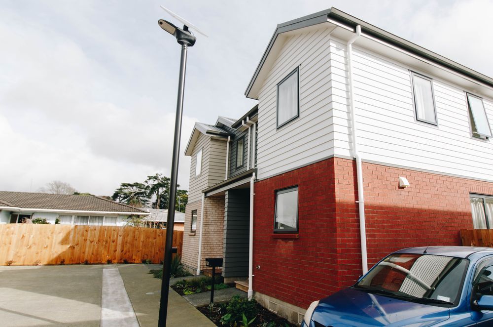 The Pholum Area S2L all-in-one solar light is designed to provide area lighting without cluttering the streetscape.