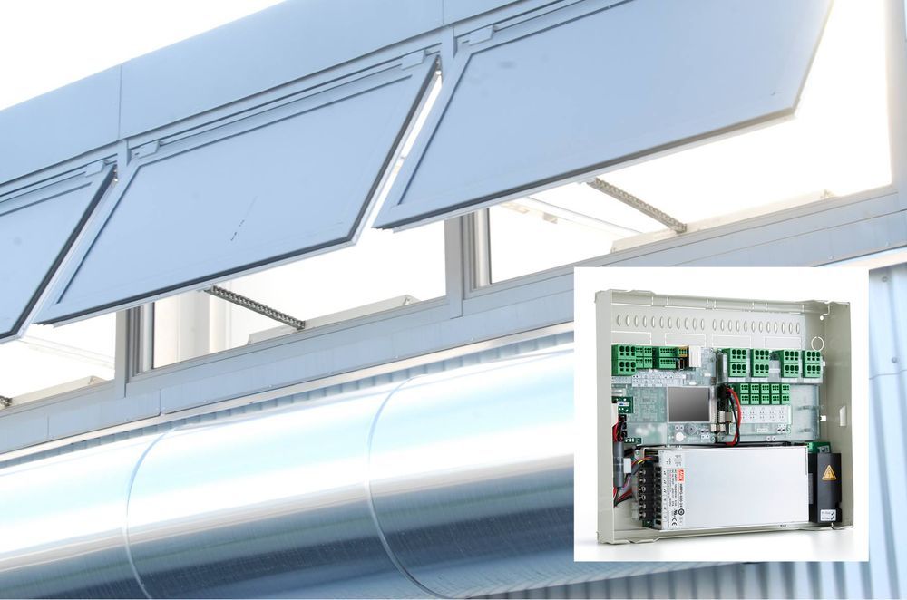 Wireless control of the ventilation system is achieved with a connected controller, which can be configured to "talk" to individual activators or to entire zones.