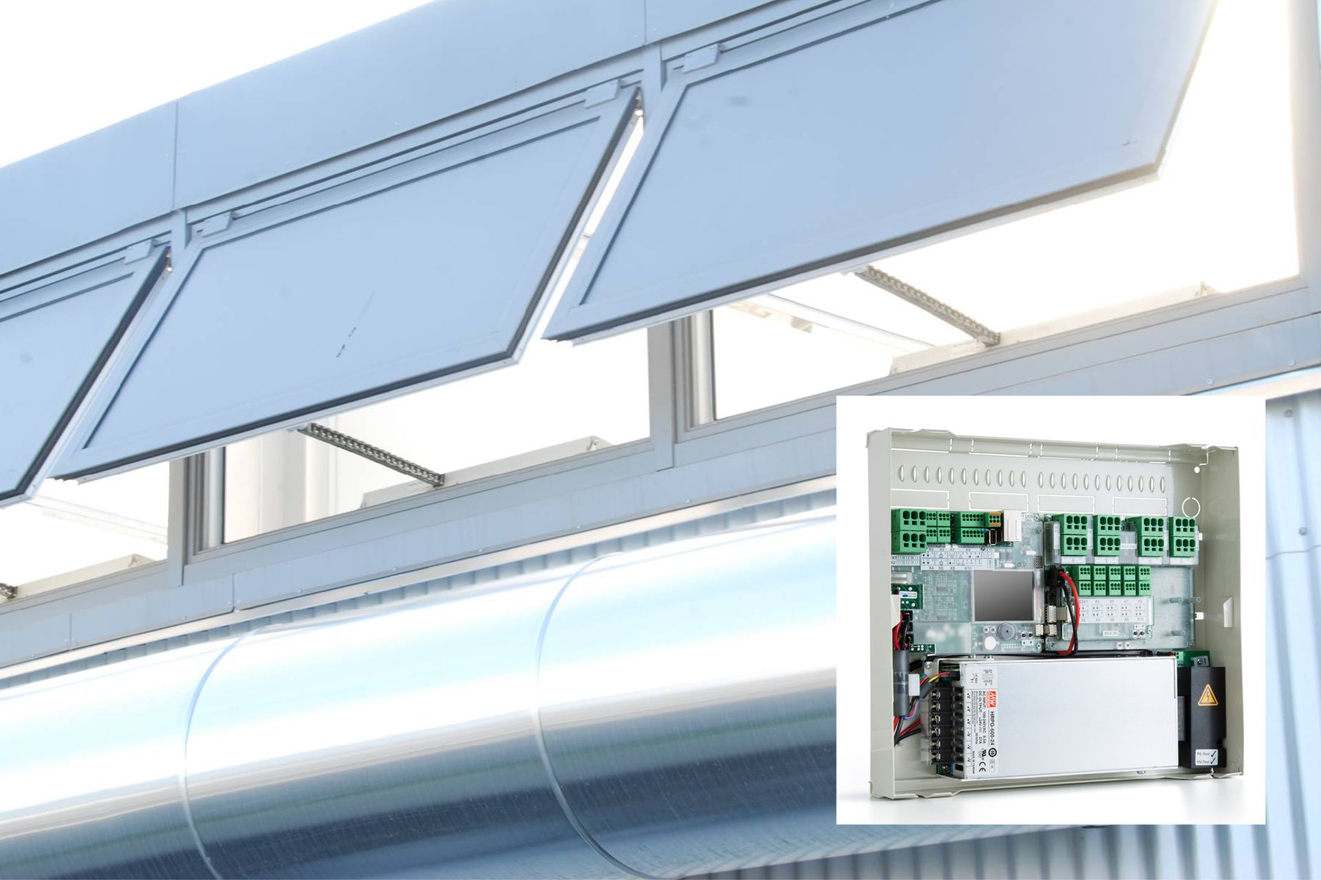Wireless control of the ventilation system is achieved with a connected controller, which can be configured to "talk" to individual activators or to entire zones.