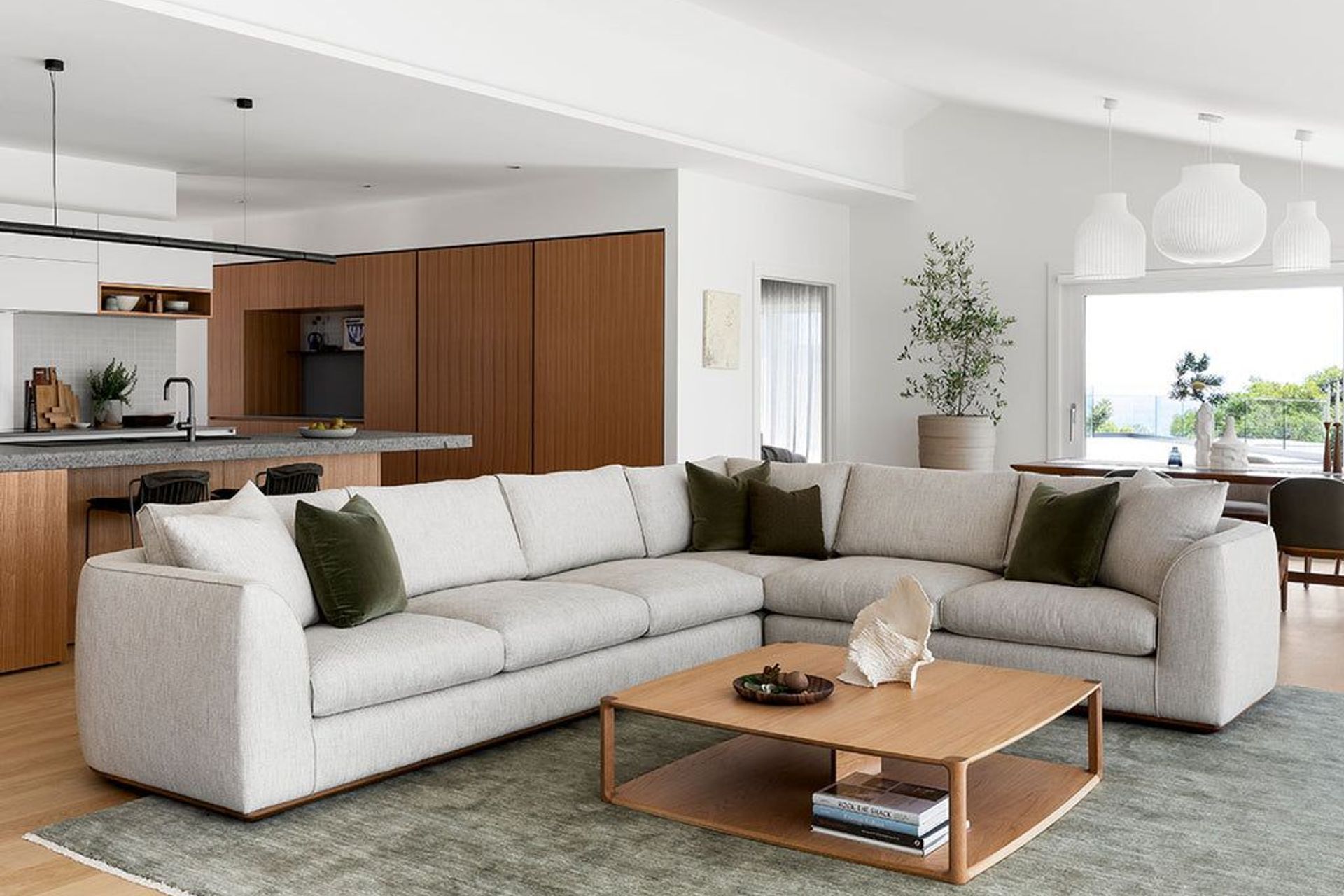 The Erskine Sofa by Kett featured in the Cape Schanck Home, Photography: Martina Gemmola.