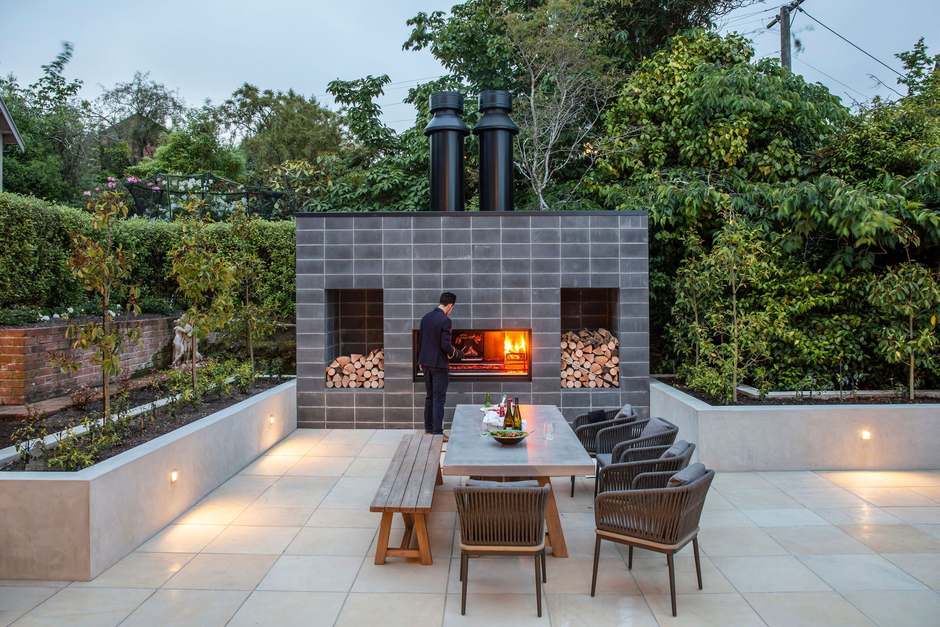 Having strong structural components for your outdoor kitchen is vital, especially one that has premium features like the Escea Fireplace Kitchen