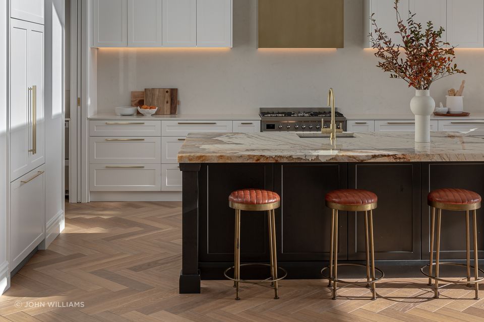 Faulder Ave by Sticks + Stones Design | Fendi Herringbone Timber Flooring