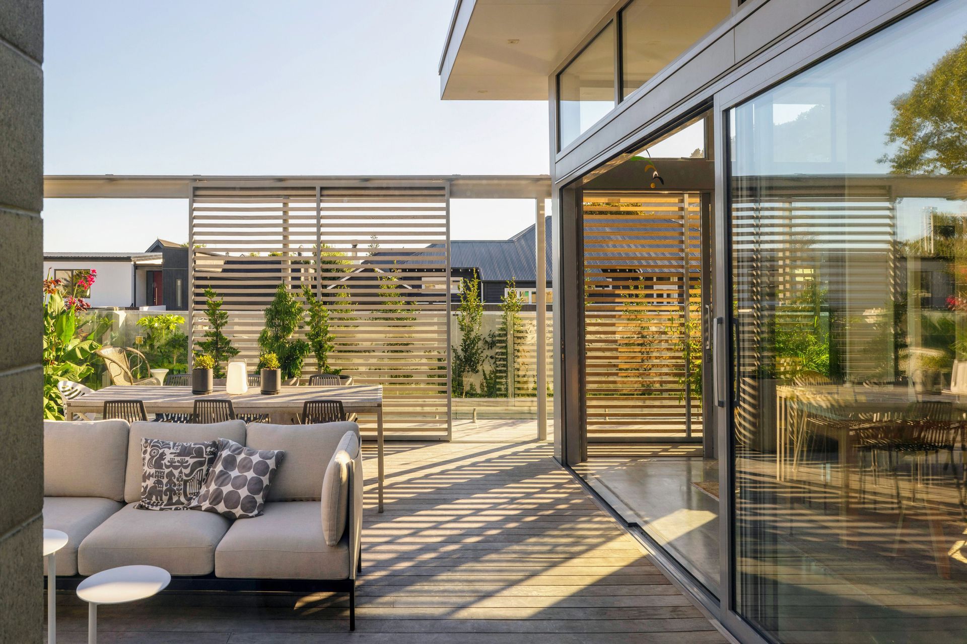FUNCTION AND STYLE The light and airy feel of this home is achieved by stylish kitchen and bathroom interiors by Ingrid Geldof Design.