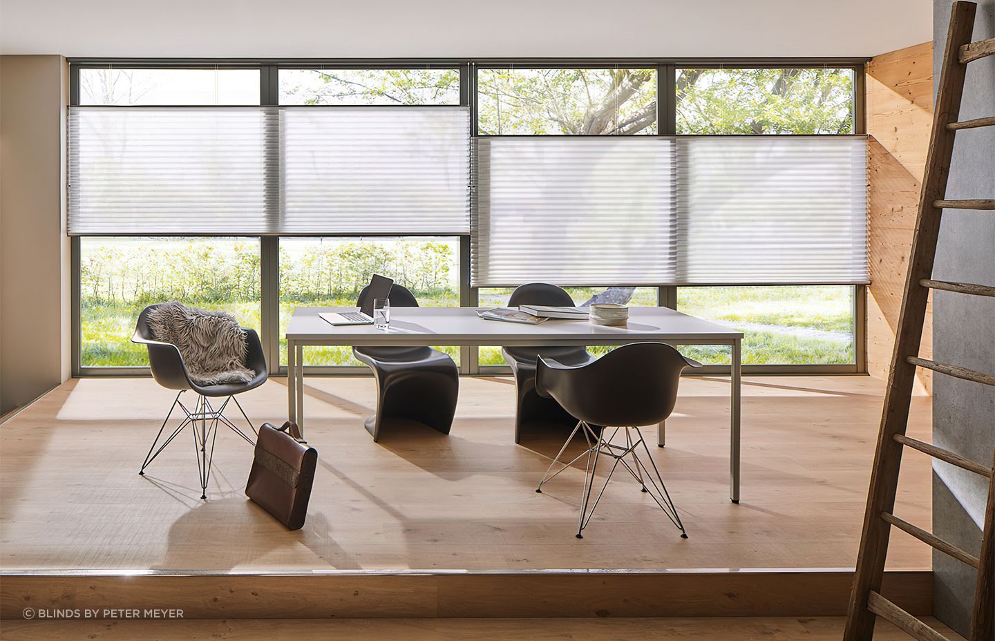 Honeycomb blinds are a versatile window treatment that enhances a room's aesthetic.