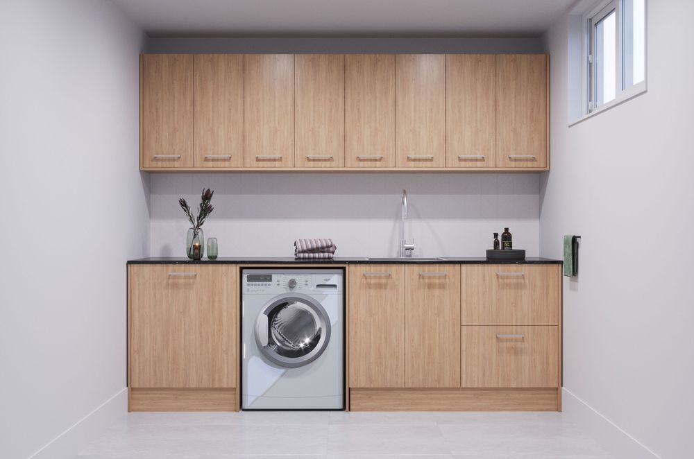 The Golden Bay modular laundry suite.