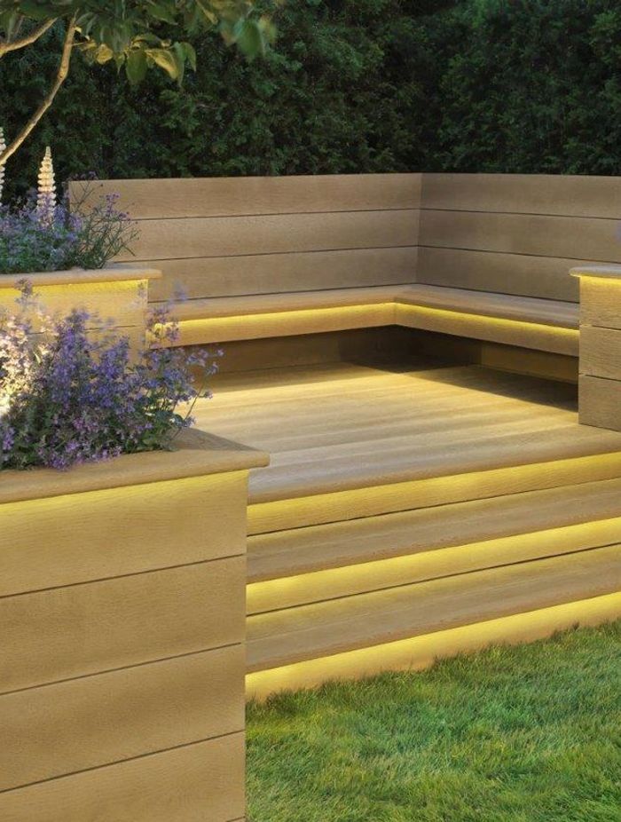 Golden oak enhanced grain decking by Millboard Decking
