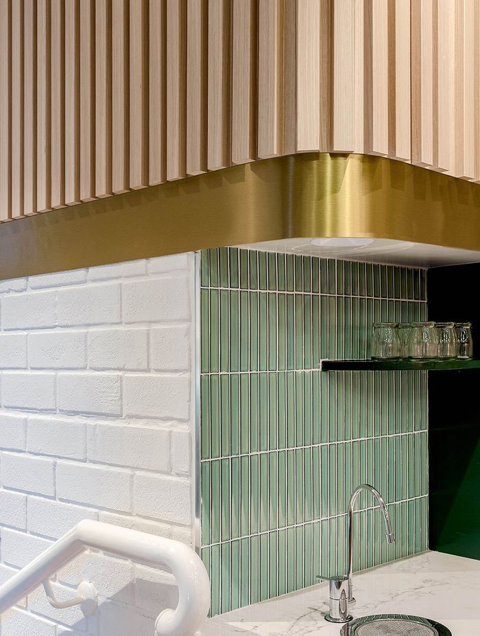 Gram Café &amp; Pancakes with Modulo Panel wall paneling