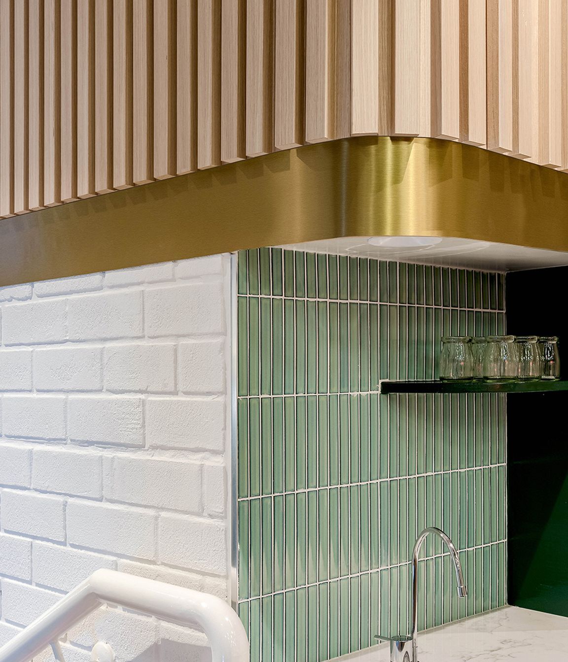 Gram Café &amp; Pancakes with Modulo Panel wall paneling