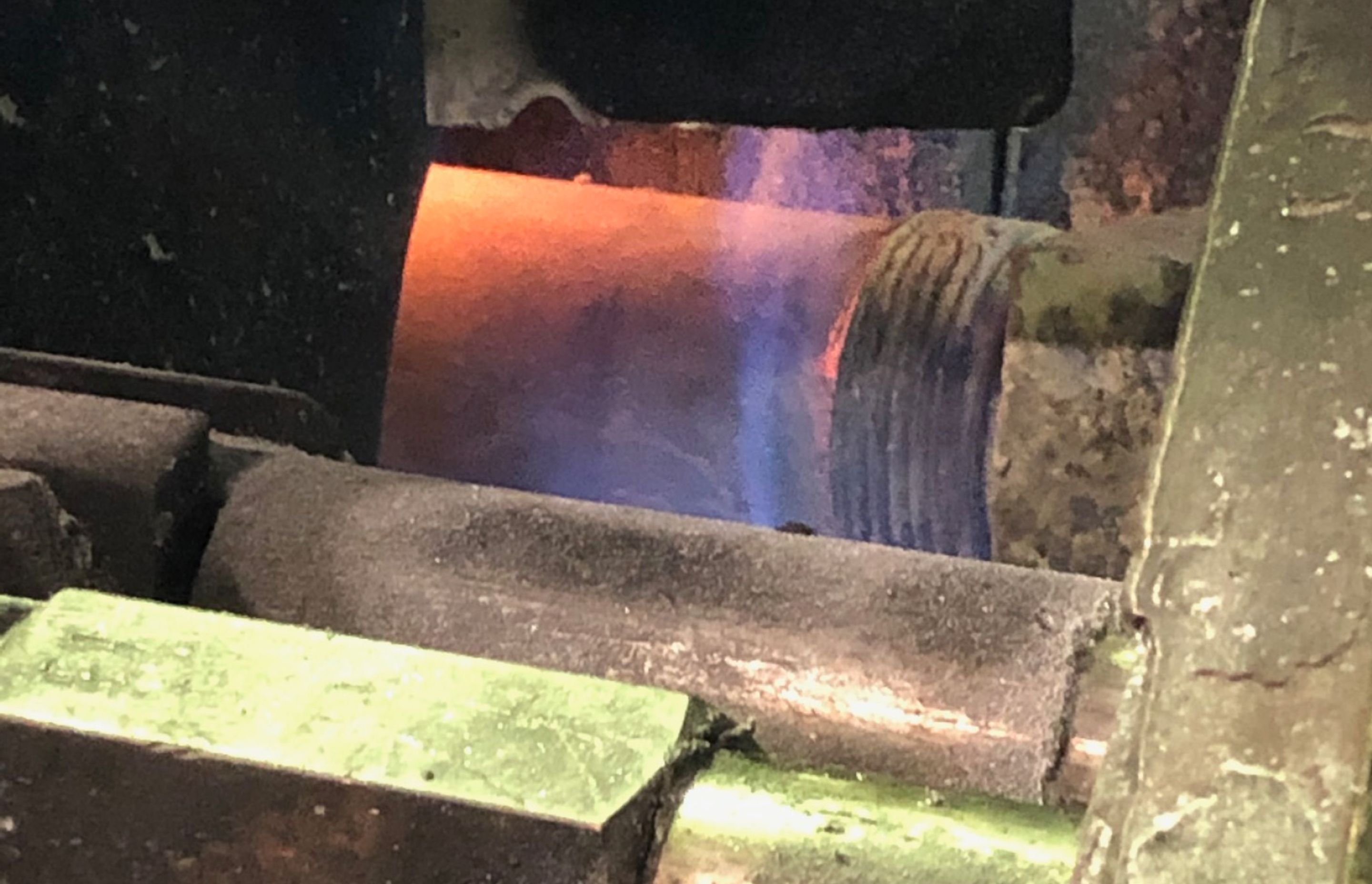 Die cast machine heating zinc ingots to 420 degrees.