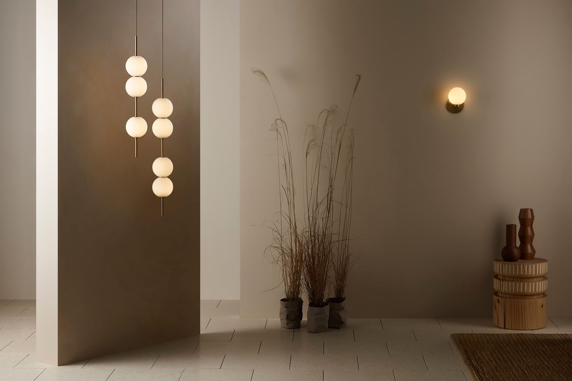 Code Delta Kilo Pendant Light and Code Delta Delta Tango Pendant Light from Nightworks Studio