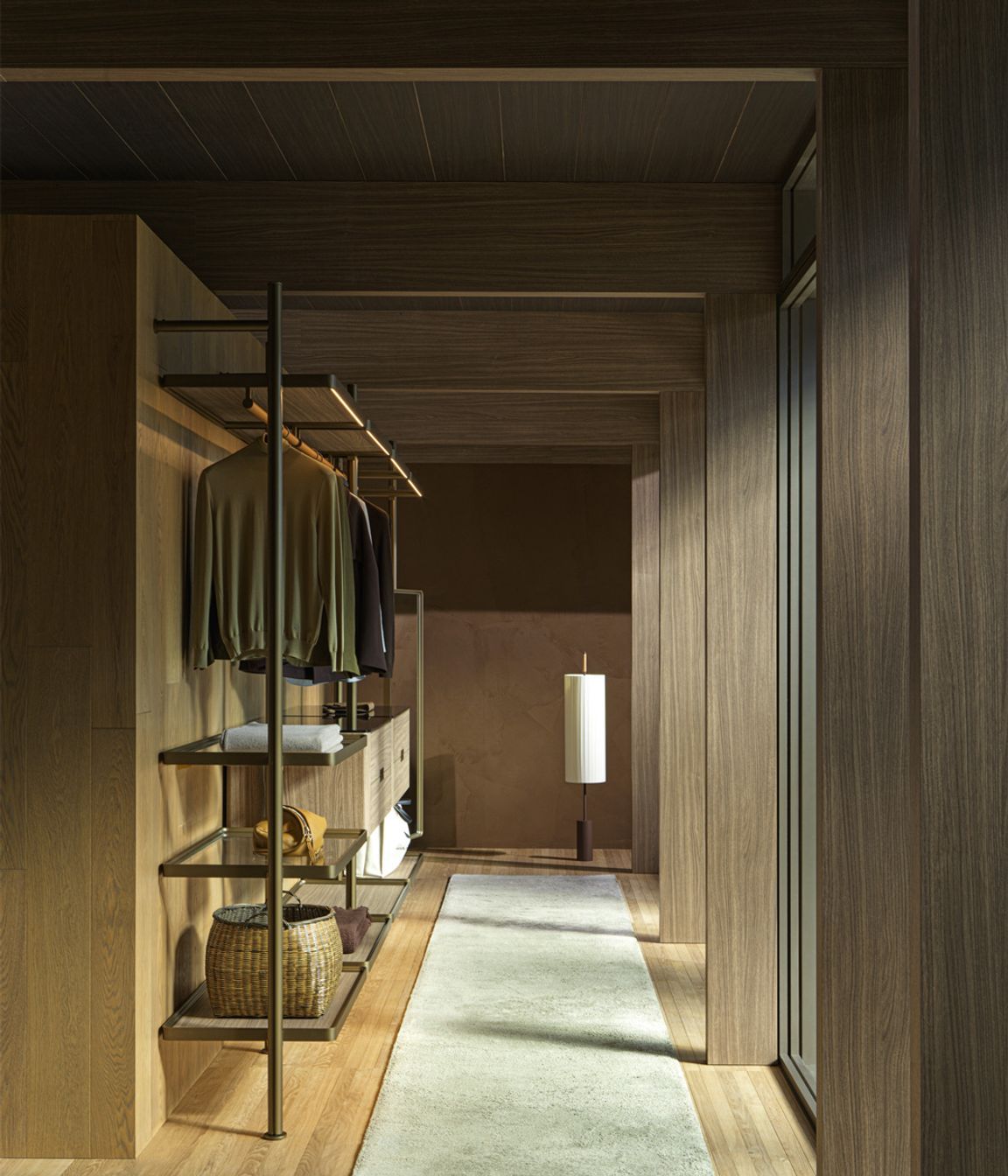 Hector night by Vincent Van Duysen. Conceived as a perfectly modelled wall system that is also easy to modify and transform, Hector Night is a protagonist of contemporary furniture as an extraordinary expression of the brand’s research in the field of systems.