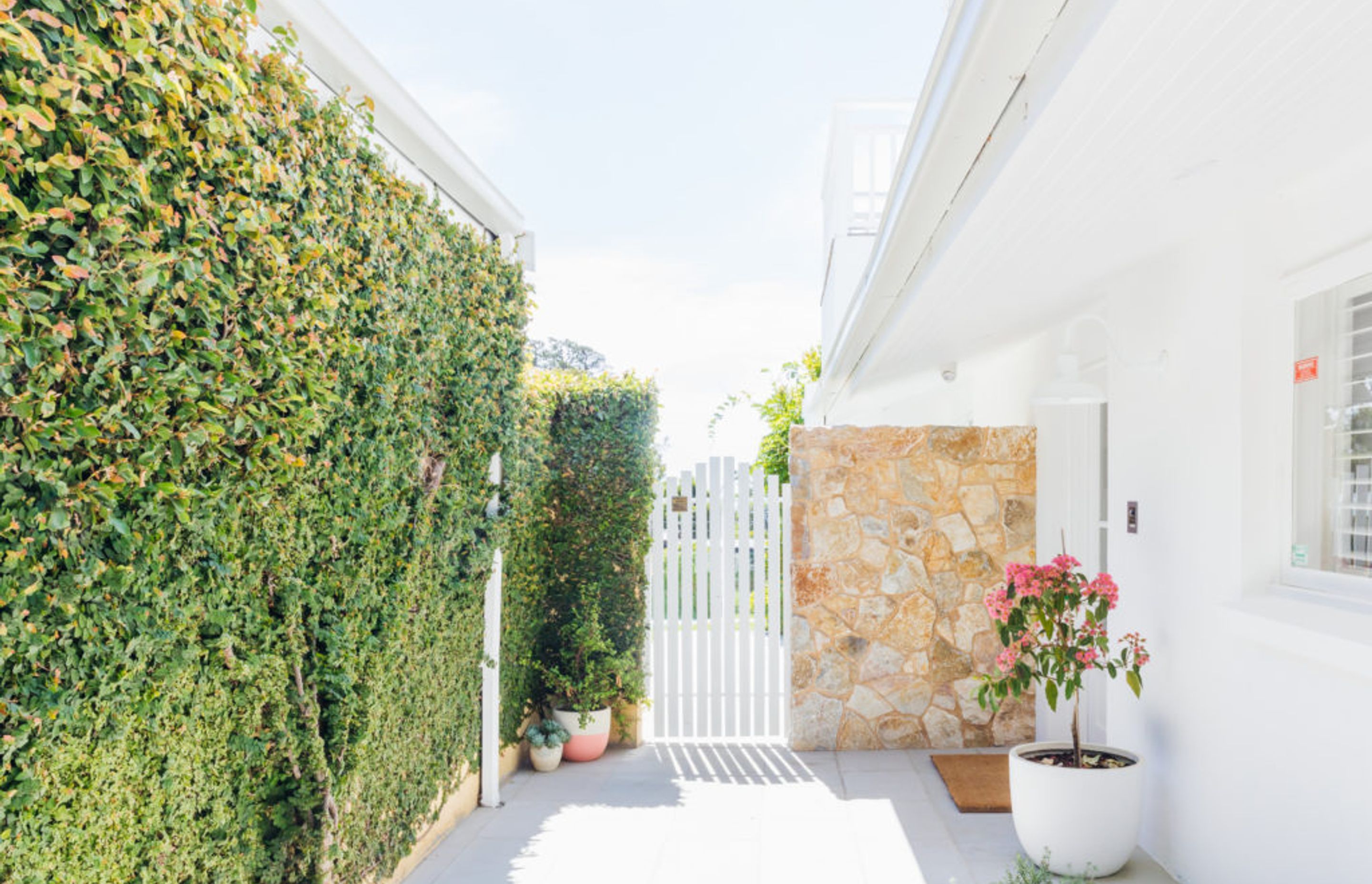 Helvia Natural Limestone Wall cladding is our pick of the month! Shoreward House.