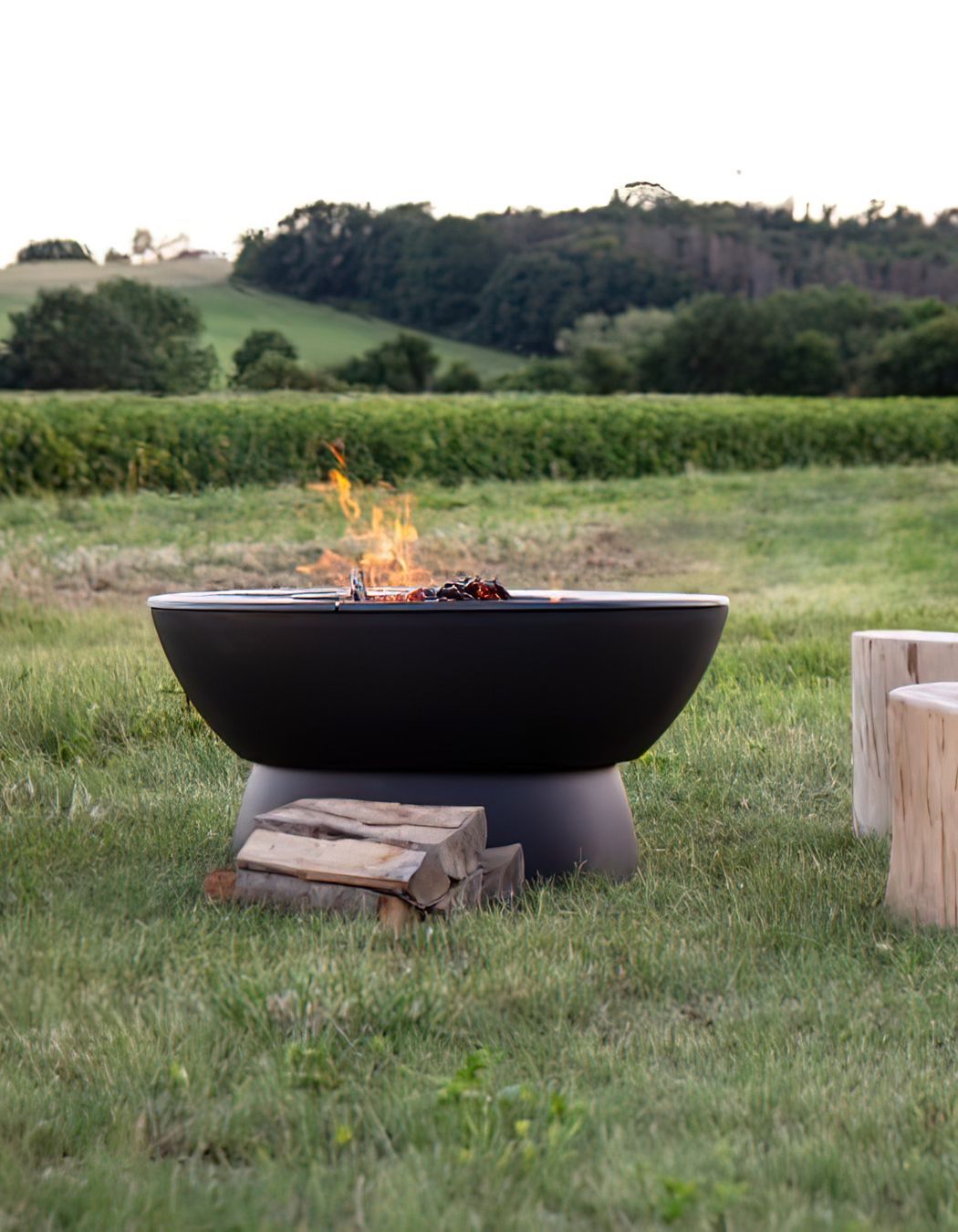 It's hard to beat the allure of a natural flame produced by a wood burning fire pit.