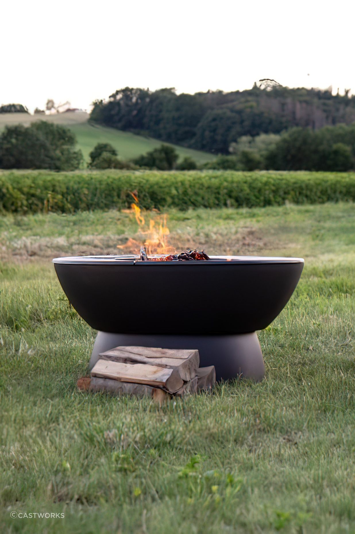It's hard to beat the allure of a natural flame produced by a wood burning fire pit.