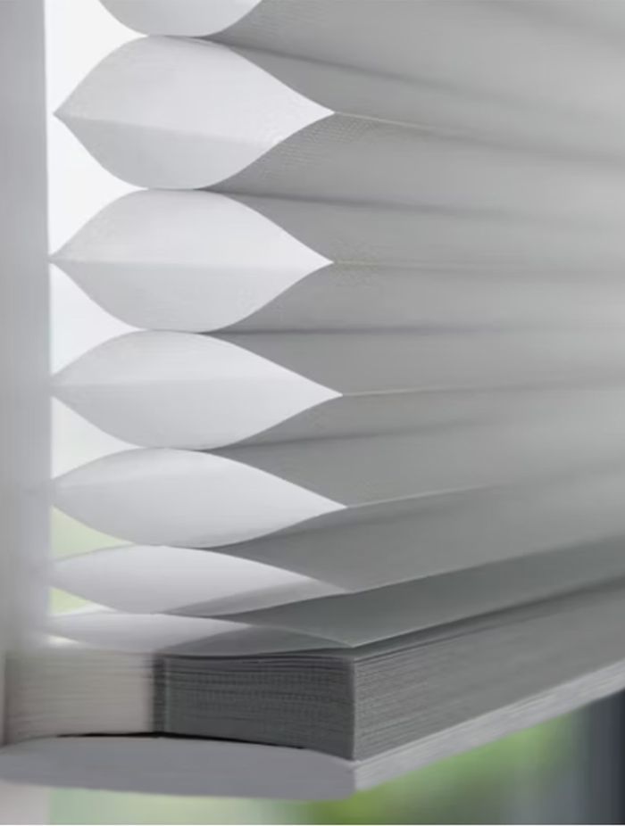 Honeycomb blinds retain more heat than any other kind of window treatment. Consumer Magazine* reports a 60 per cent increase in heat retention compared to an uncovered window.