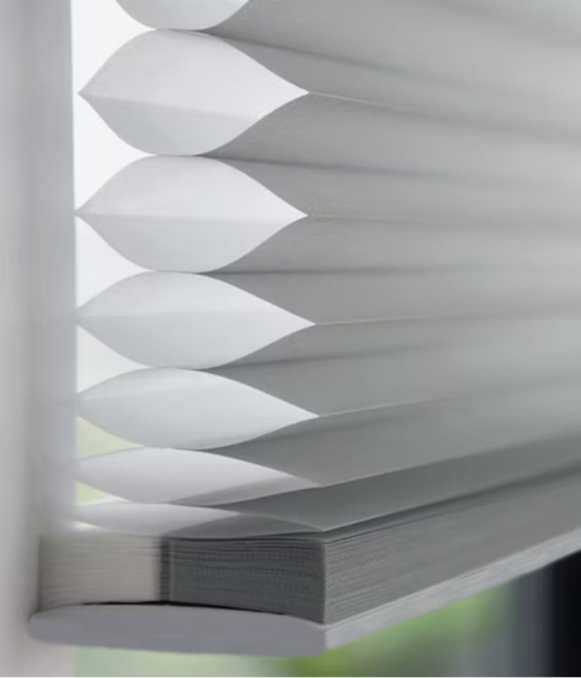Honeycomb blinds retain more heat than any other kind of window treatment. Consumer Magazine* reports a 60 per cent increase in heat retention compared to an uncovered window.