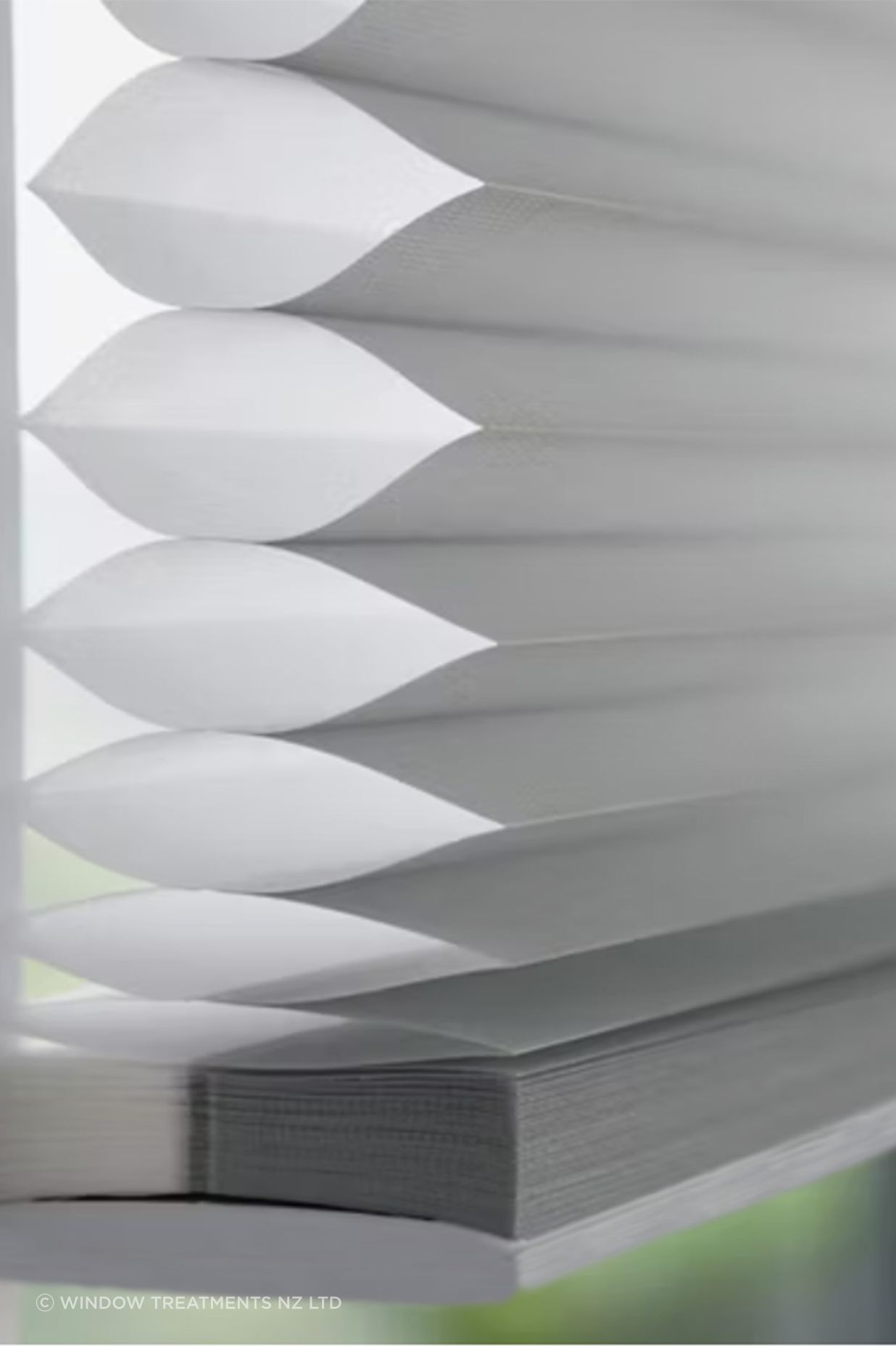 Honeycomb blinds retain more heat than any other kind of window treatment. Consumer Magazine* reports a 60 per cent increase in heat retention compared to an uncovered window.