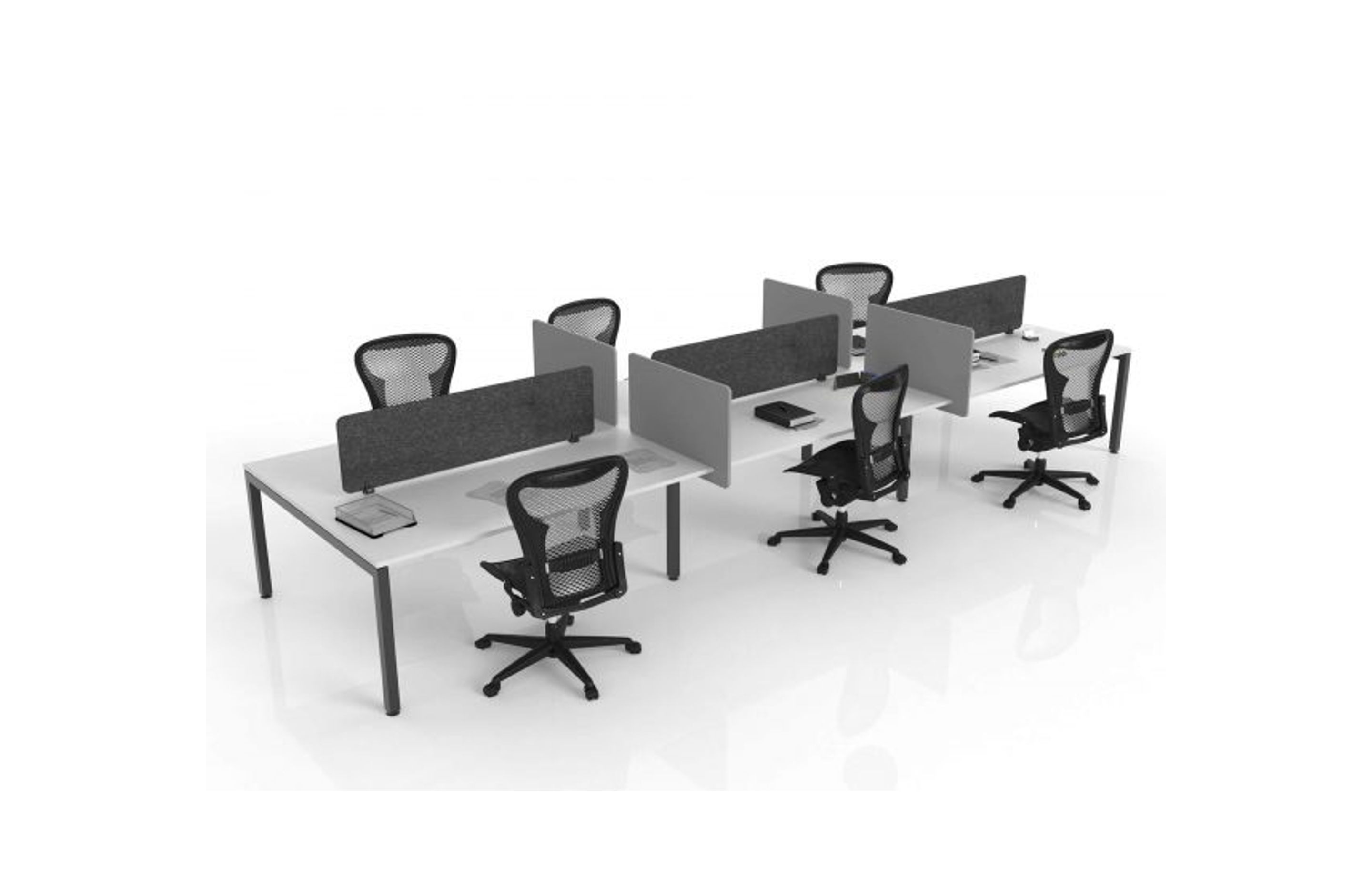 Hush Acoustic desk screen and Divi side screens