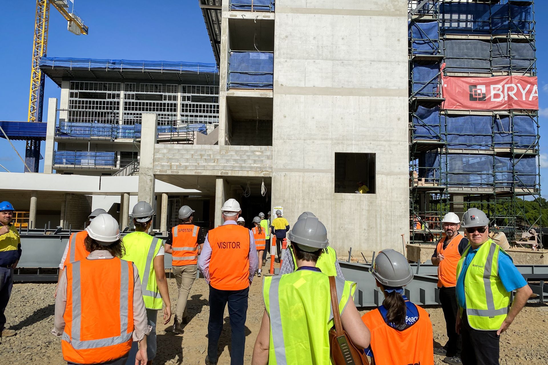 The celebrations started with a tour of the whole building.