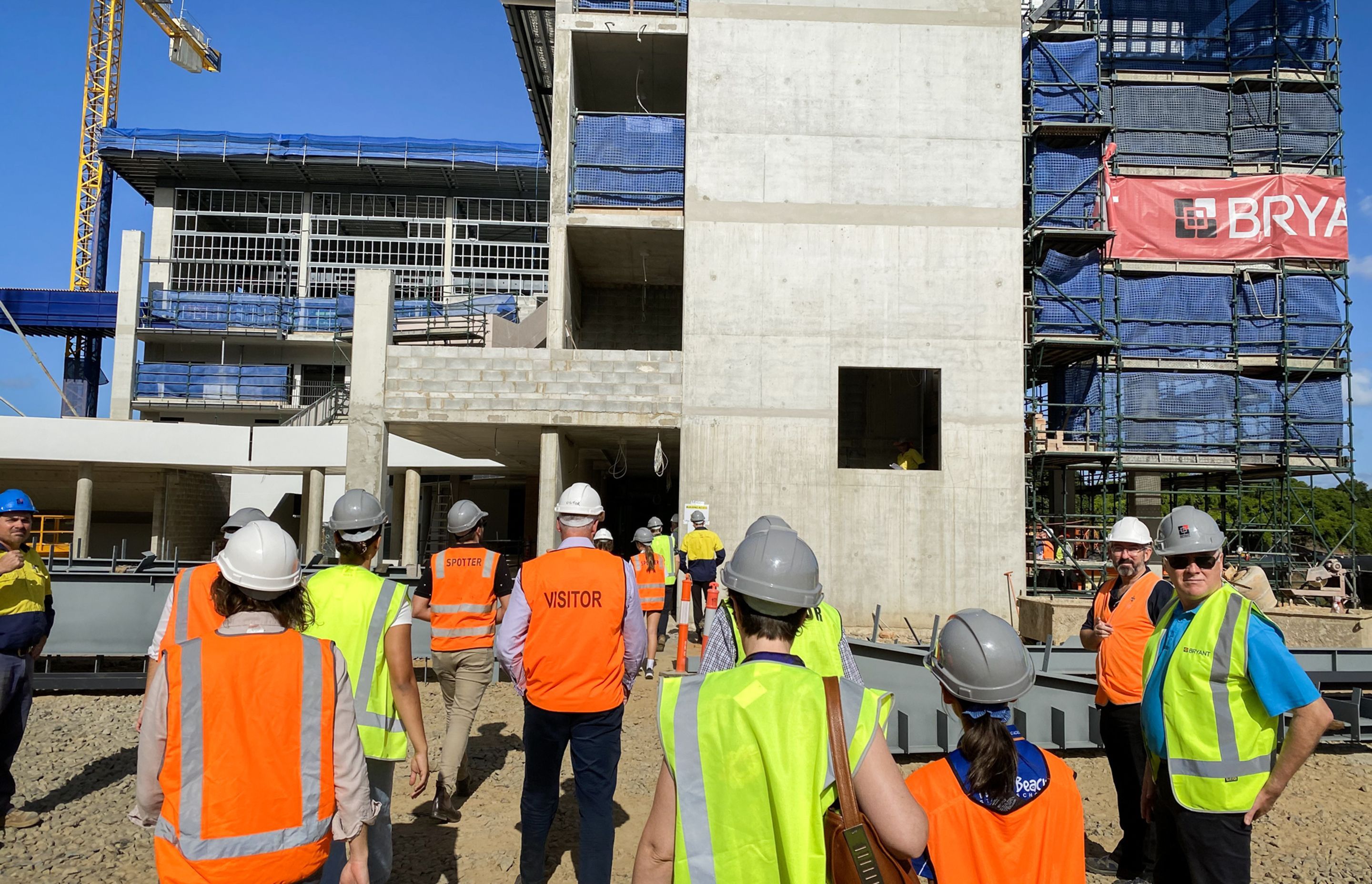 The celebrations started with a tour of the whole building.