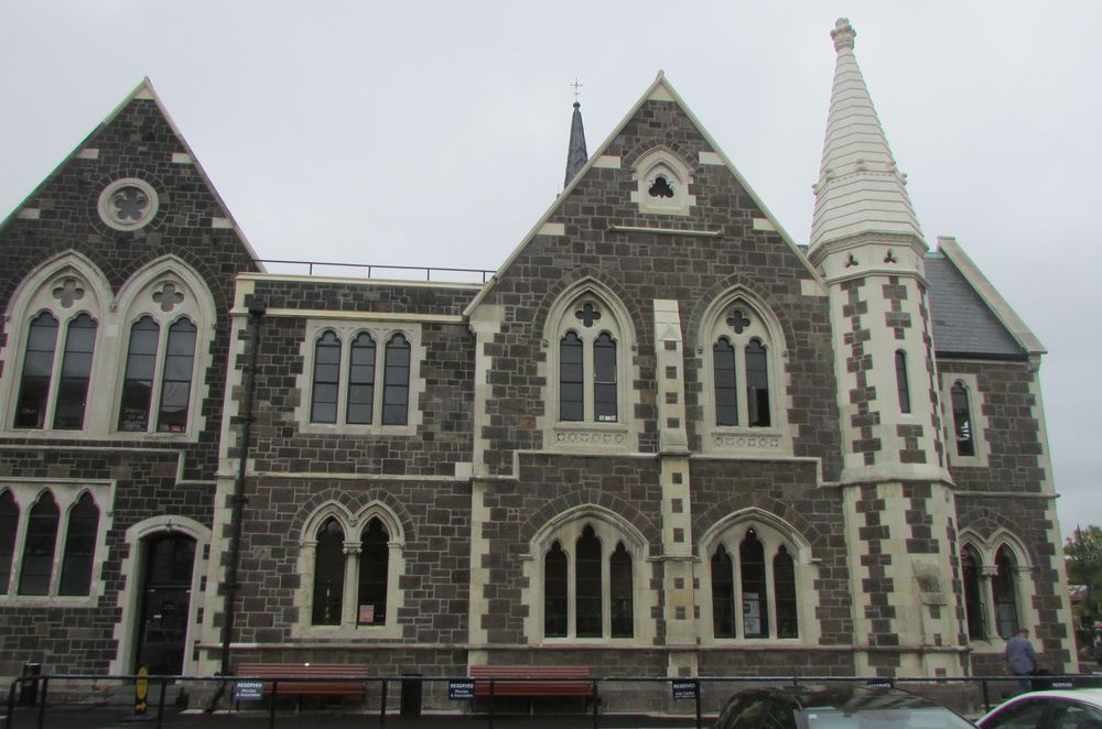 The Arts Centre Te Matatiki Toi Ora is a Gothic Revival-style series of buildings, the first of which opened in 1878 as Christchurch Girls' High School. The buildings are constructed from basalt and feature limestone facings.