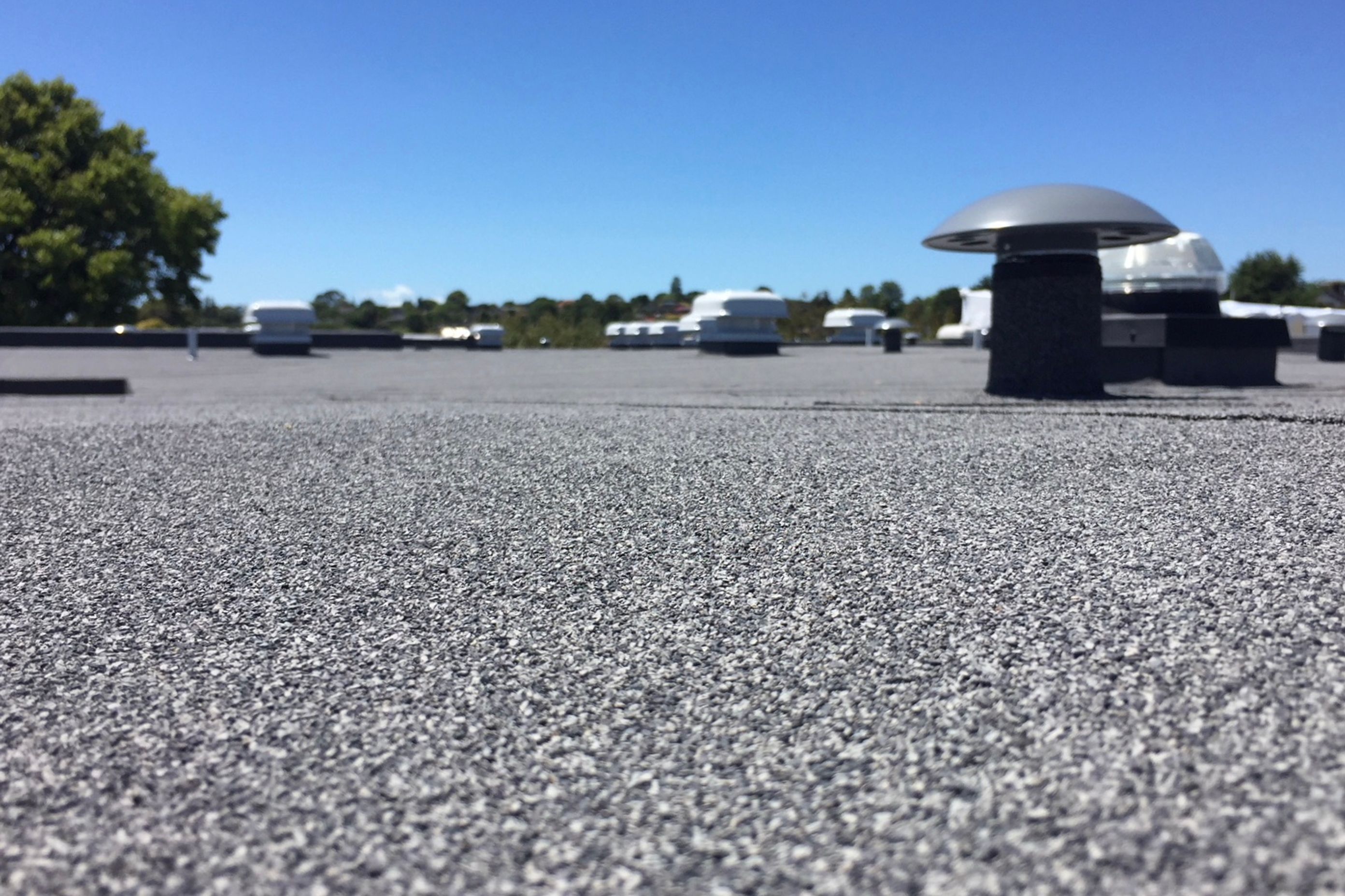 The Halley-P No Flame system is a self-adhered two-layer membrane system.