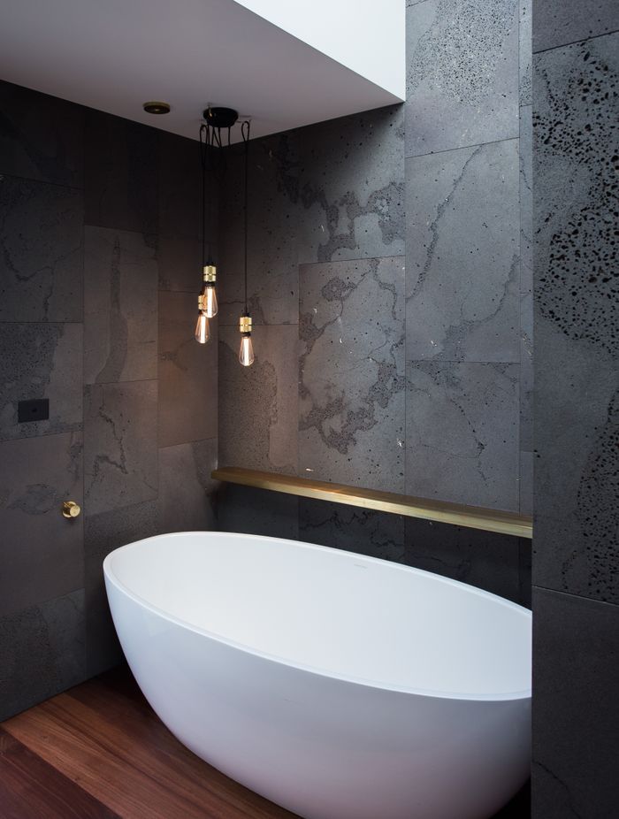 Natural stone at its dynamic best in this Pemberley home.