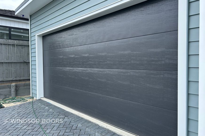 Flat Woodgrain sectional door