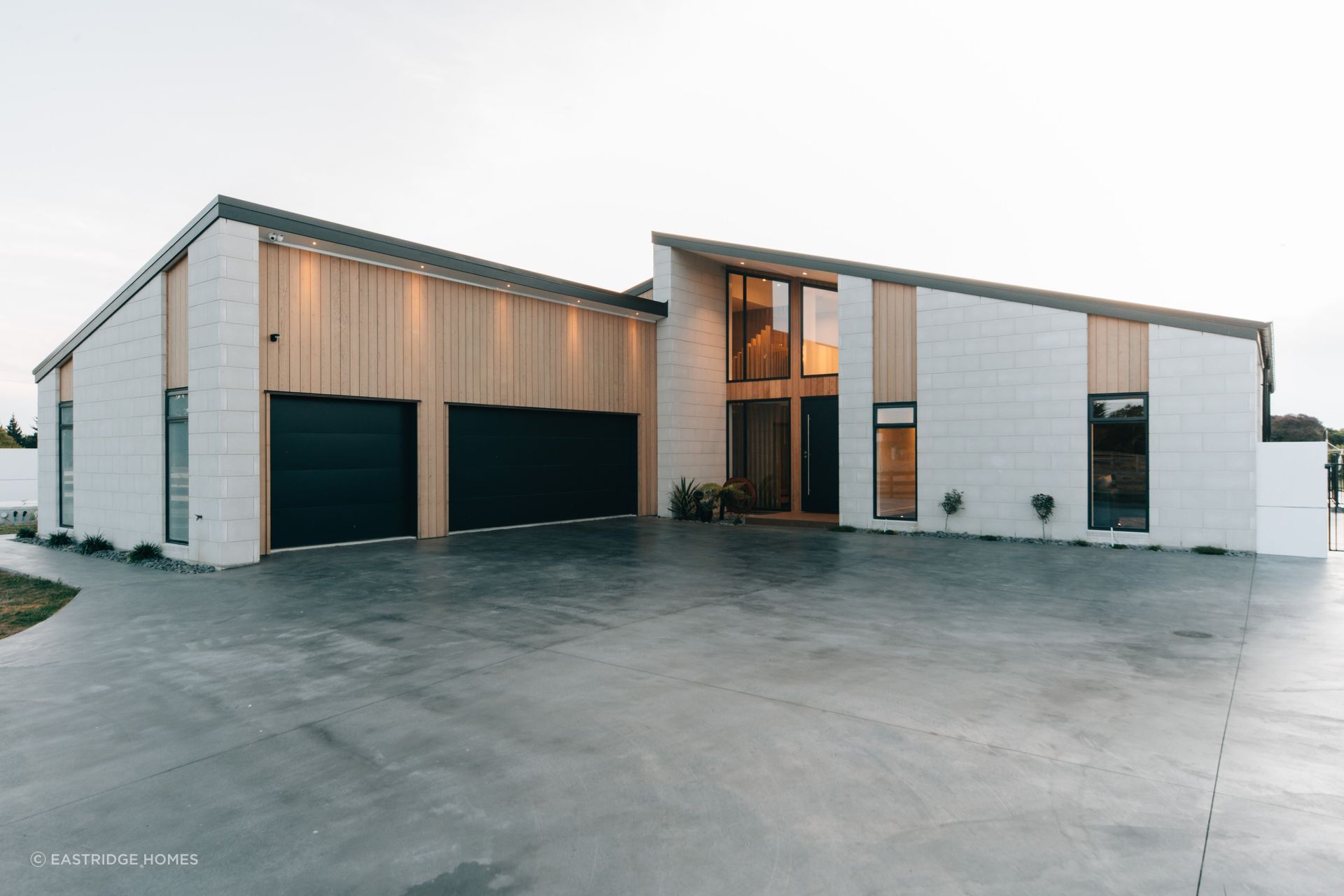 This contemporary home on the outskirts of Hamilton has architectural designer traits all over it