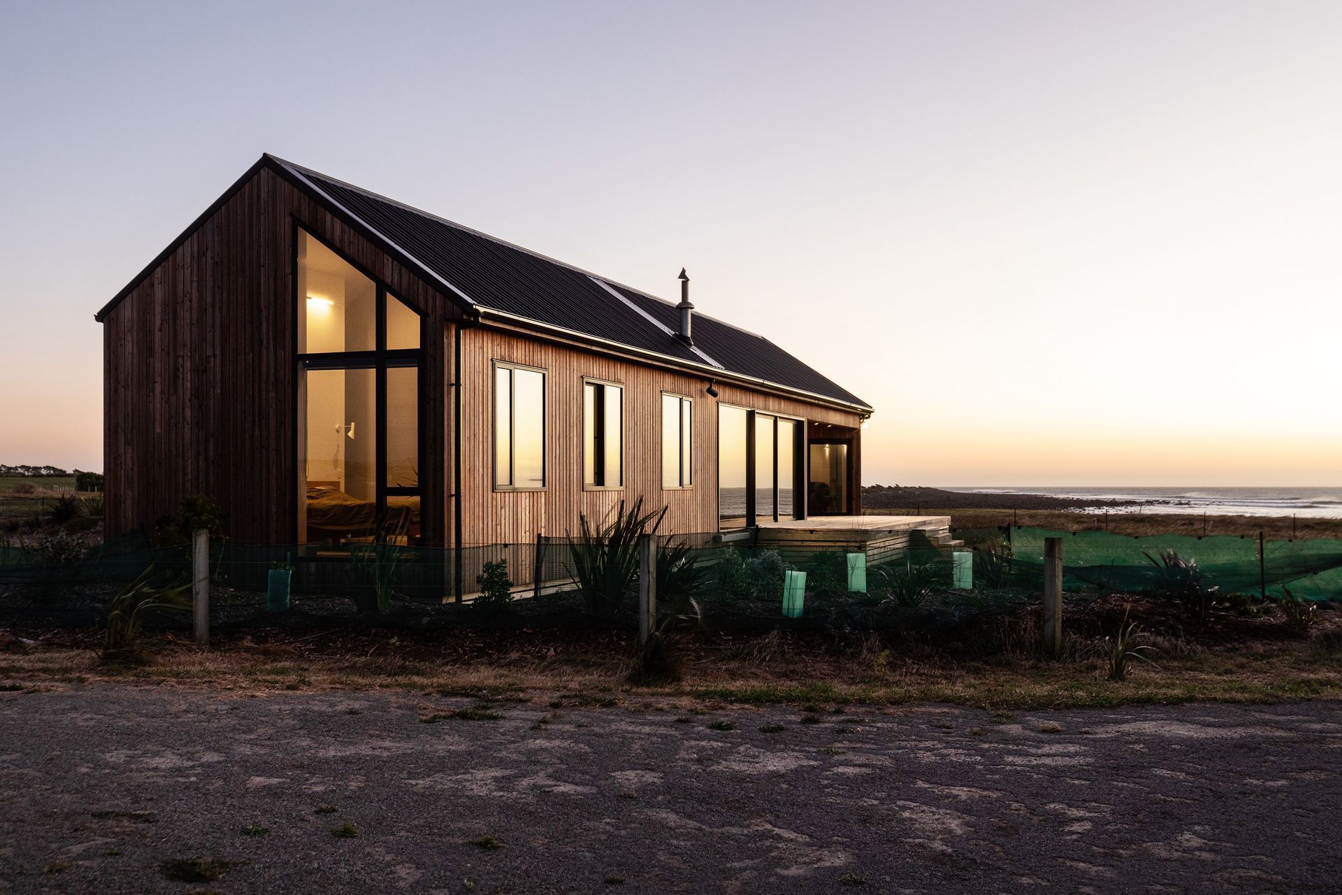 A view from the back end of the main dwelling, looking out to the west coast. | Photographer: Sandra Henderson