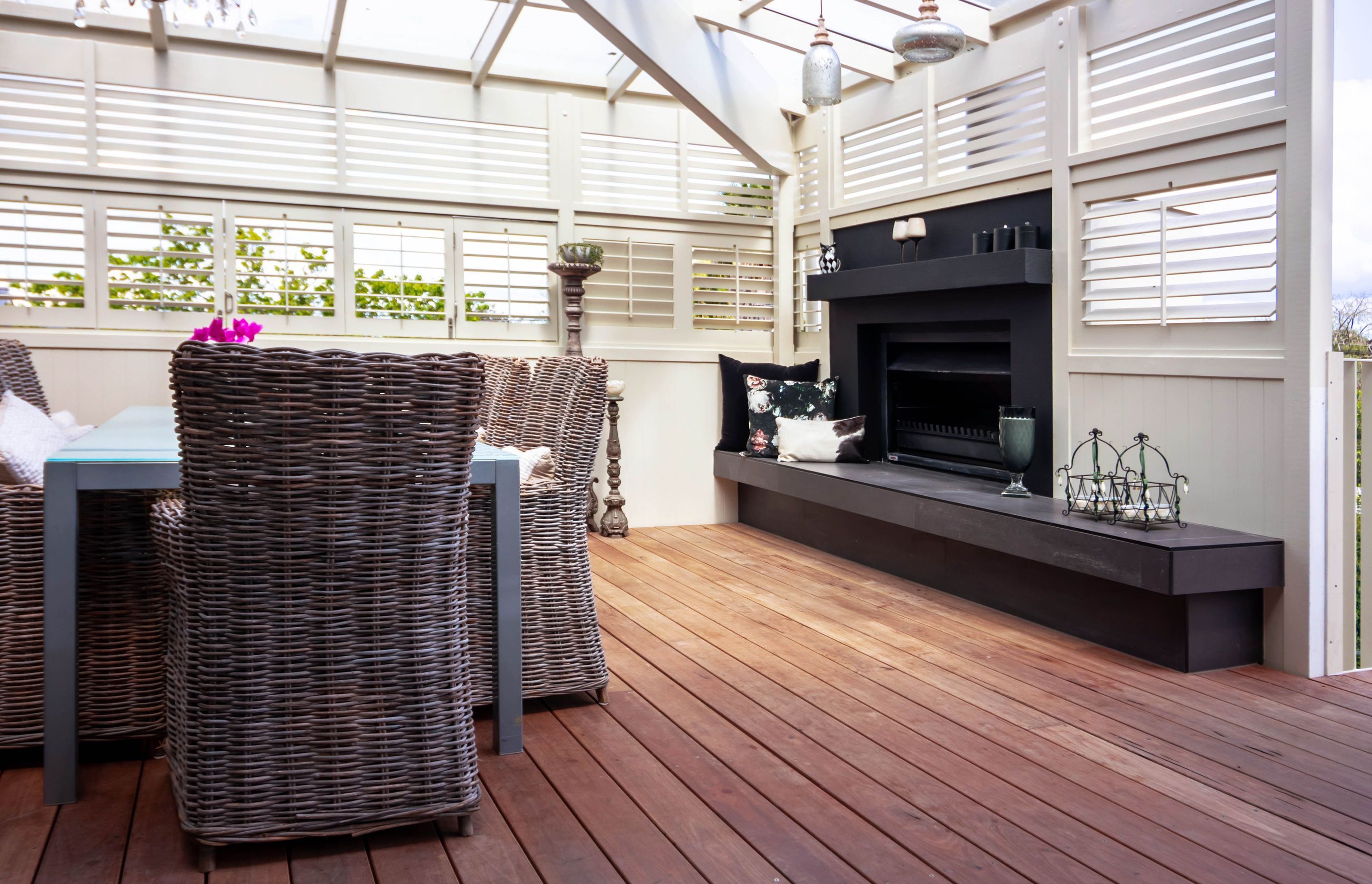 Hurford’s Organic Decking is manufactured from the heartwood of Spotted Gum or Ironbark and doesn't require chemical treatment.
