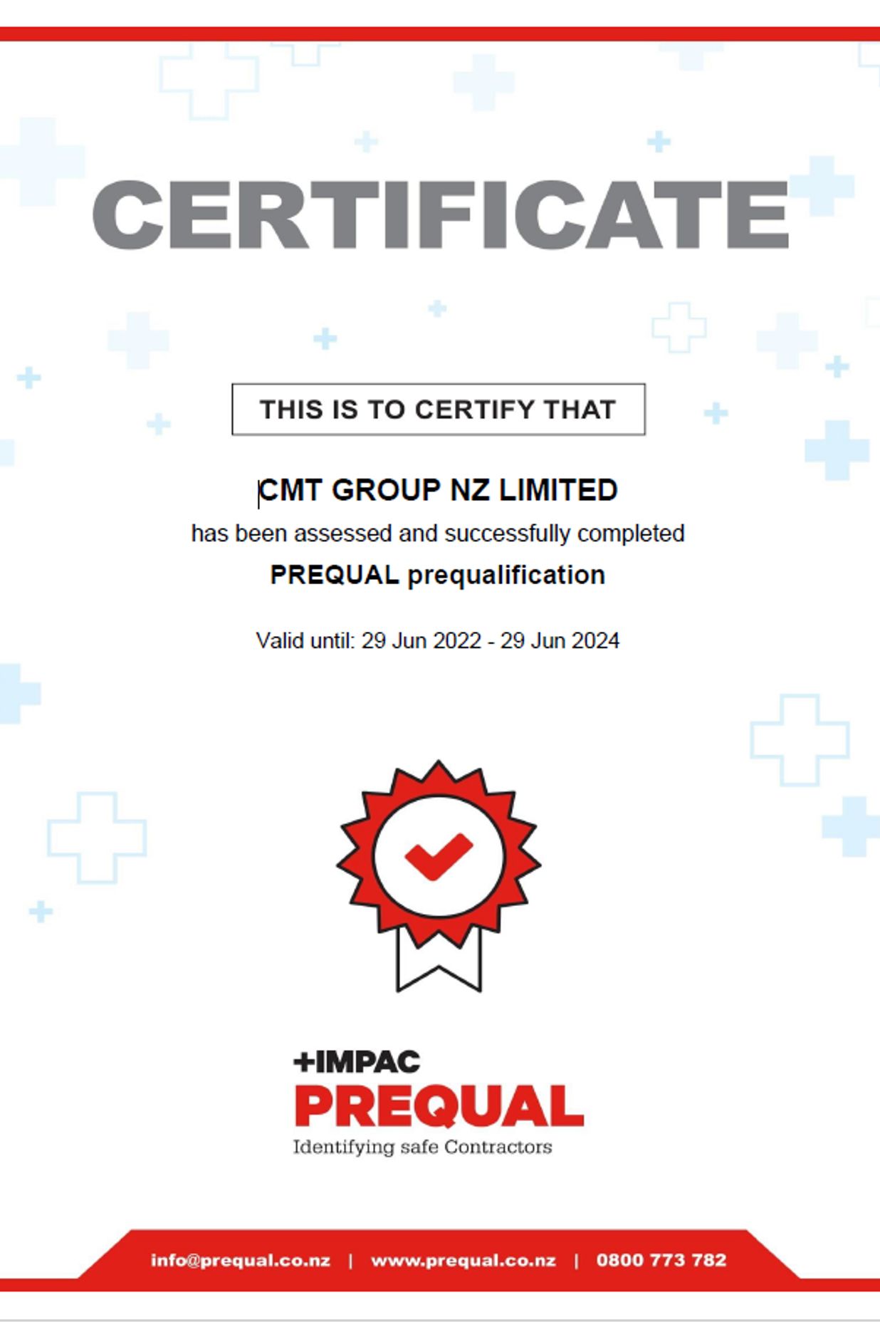 IMPAC PREQUAL recognition is awarded again!