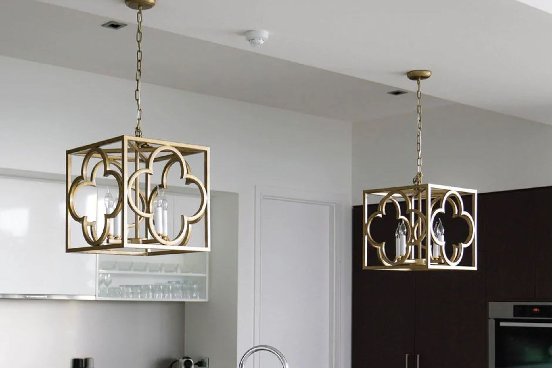 Detailed Box Frame Lantern Pendant Light by Ivory & Deene