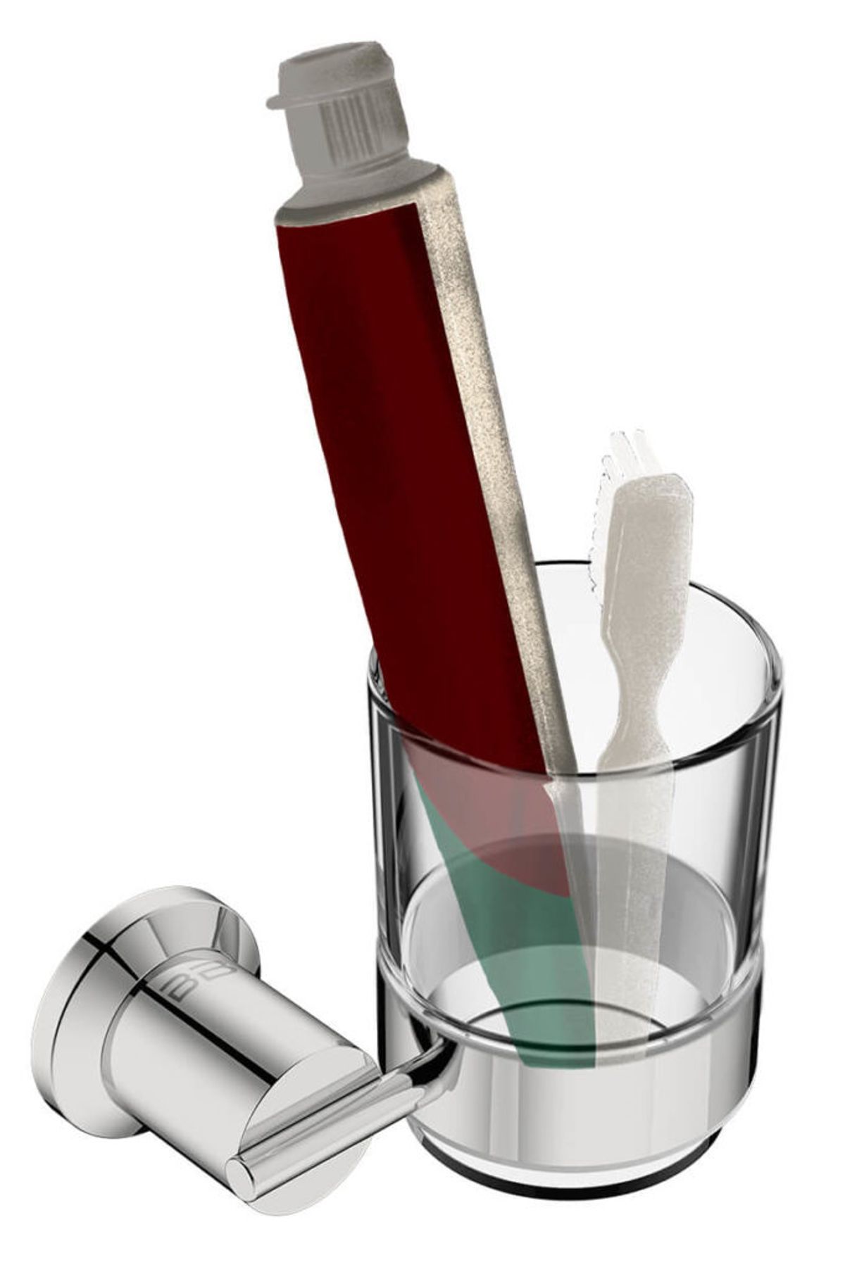 Glass Tumbler & Holder (5832)
