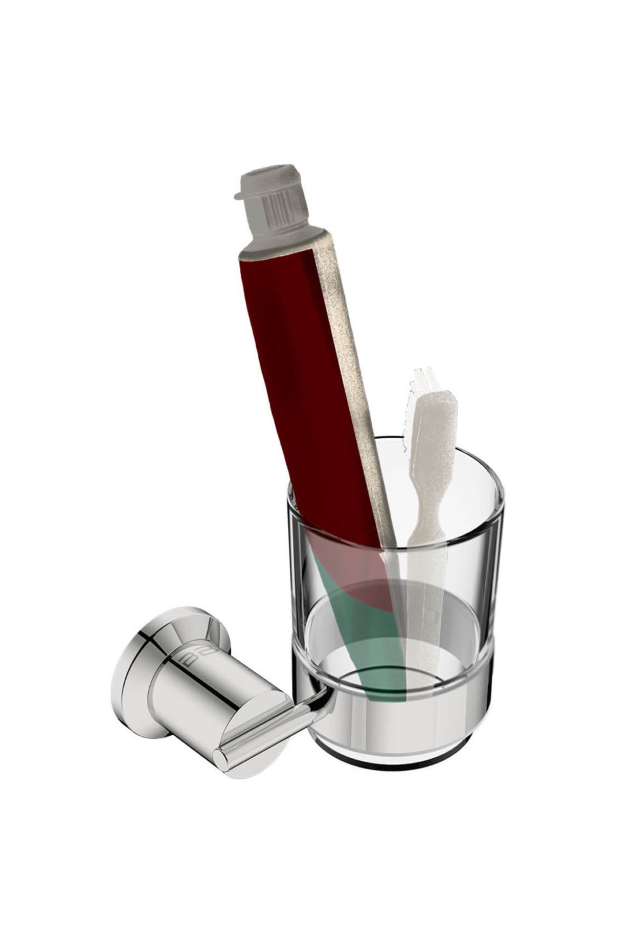 Glass Tumbler & Holder (5832)