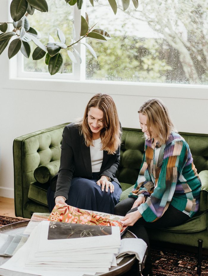 Bren's joy comes from seeing a client get excited about the textile selections. Photo: Samantha Donaldson