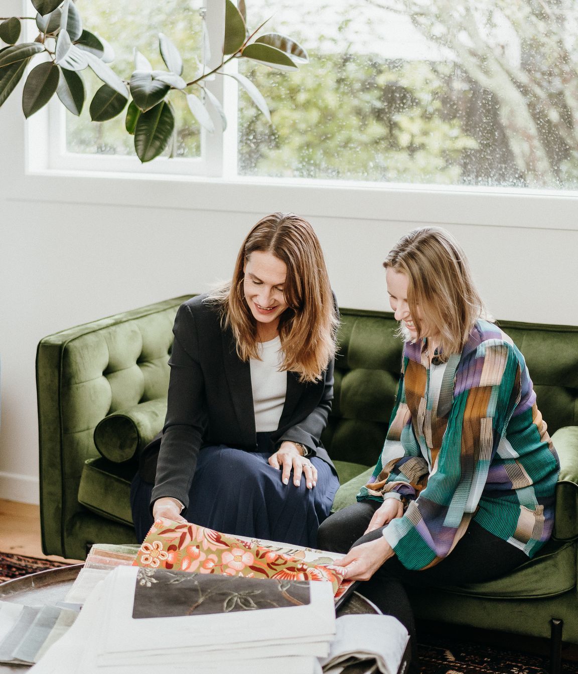 Bren's joy comes from seeing a client get excited about the textile selections. Photo: Samantha Donaldson